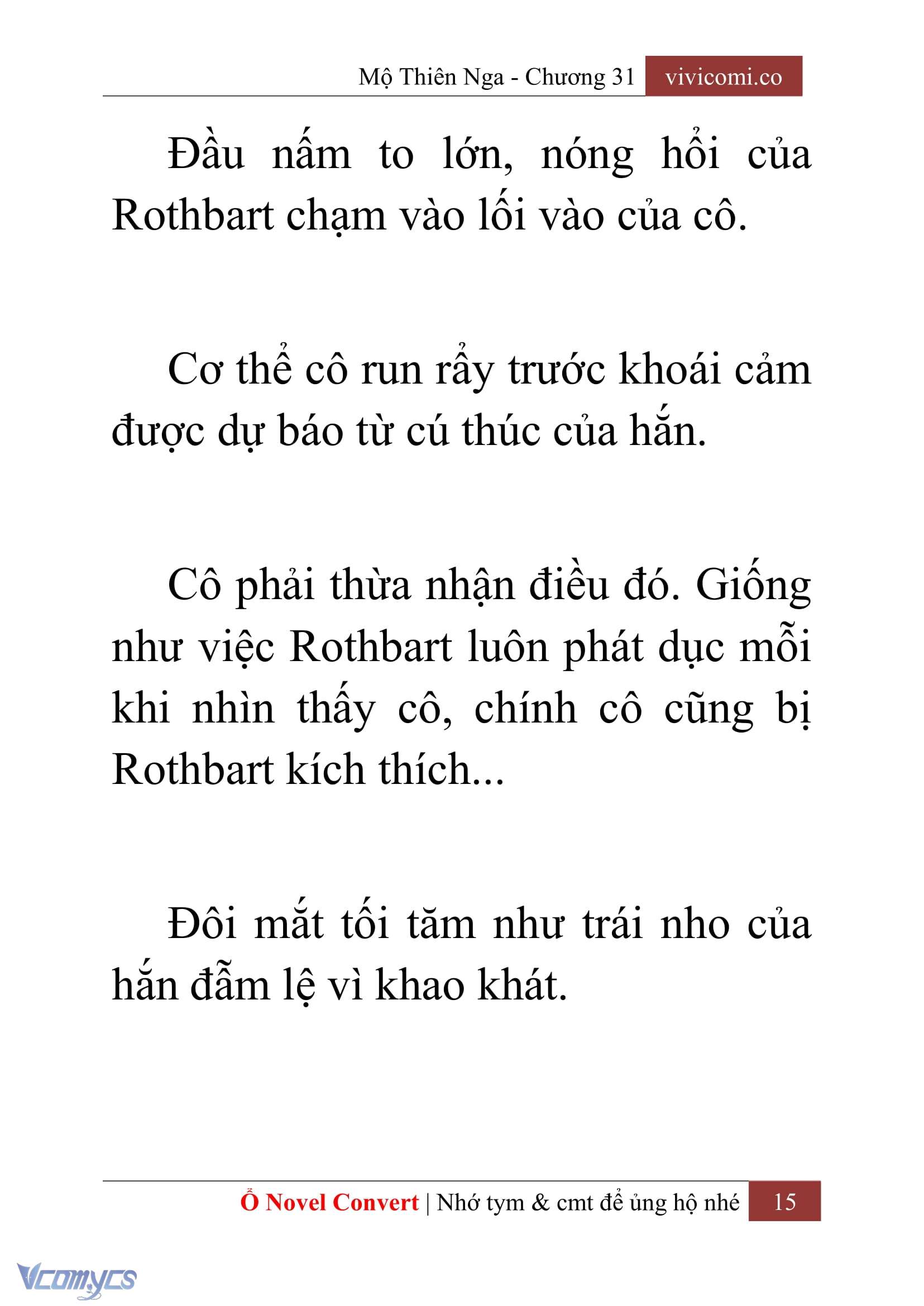 [Novel] Mộ Thiên Nga Chap 31 - Trang 2
