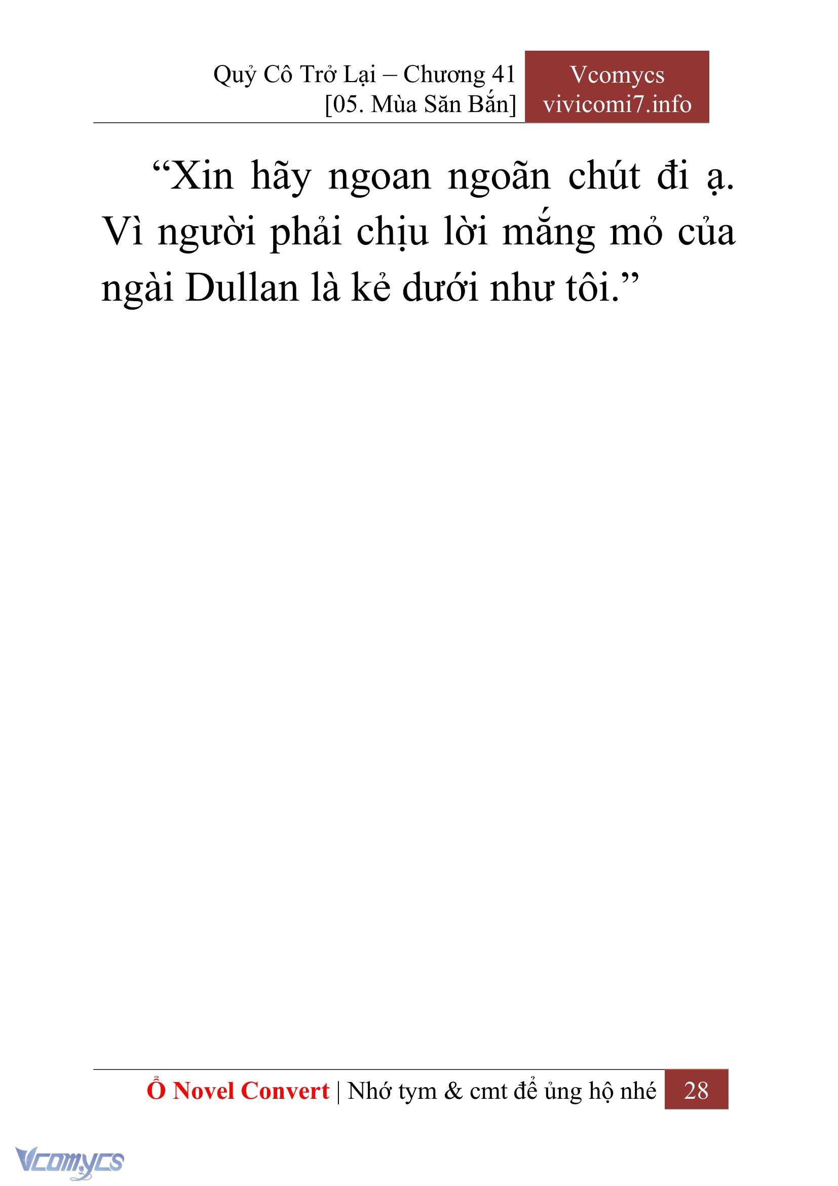 [Novel] Quý Cô Trở Lại Chap 41 - Trang 2