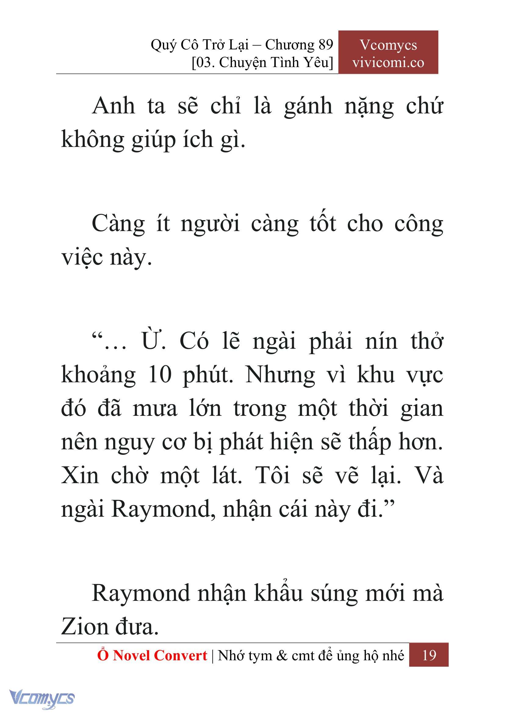 [Novel] Quý Cô Trở Lại Chap 89 - Trang 2