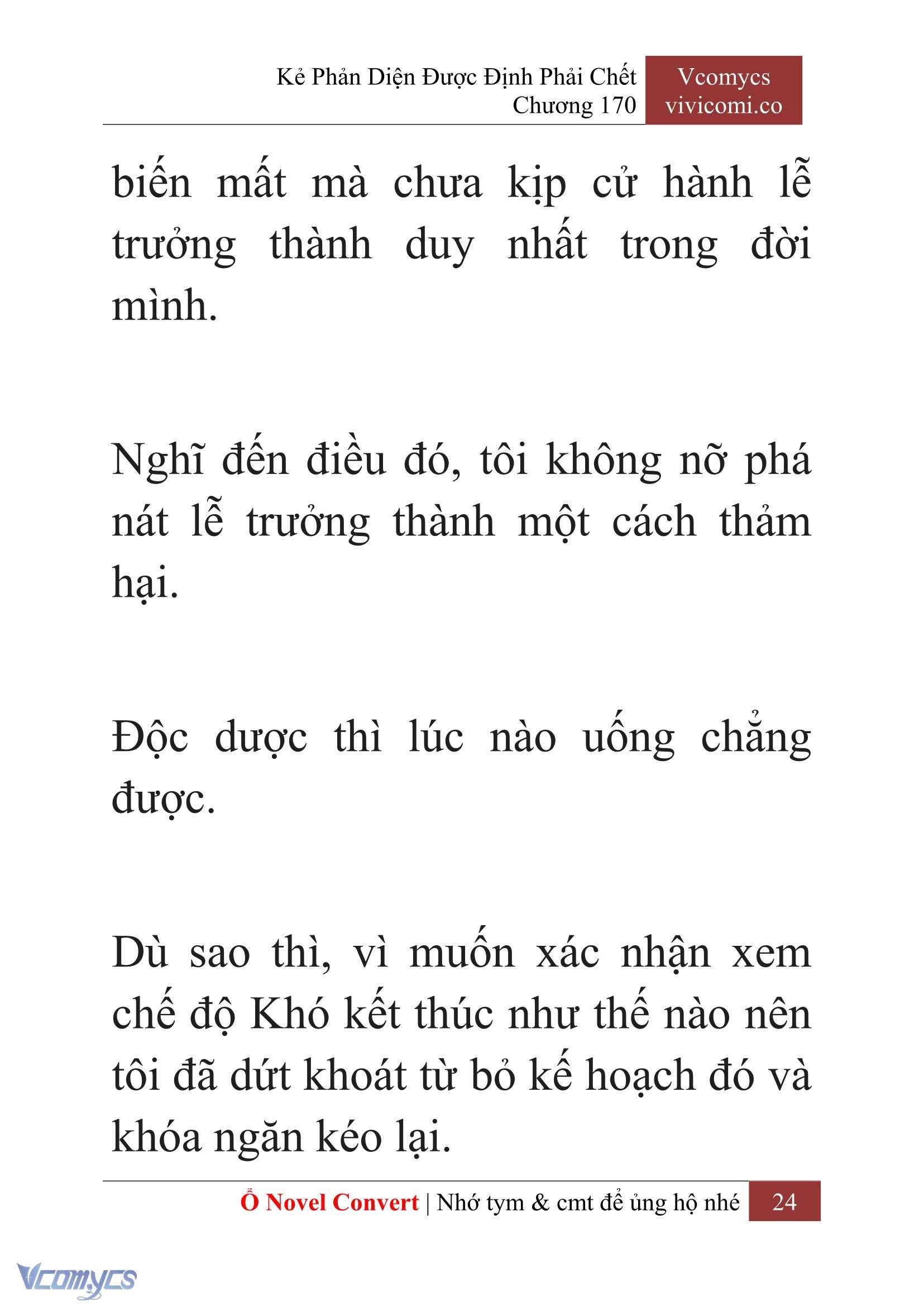 [Novel] Kẻ Phản Diện Được Định Phải Chết Chap 170 - Trang 2