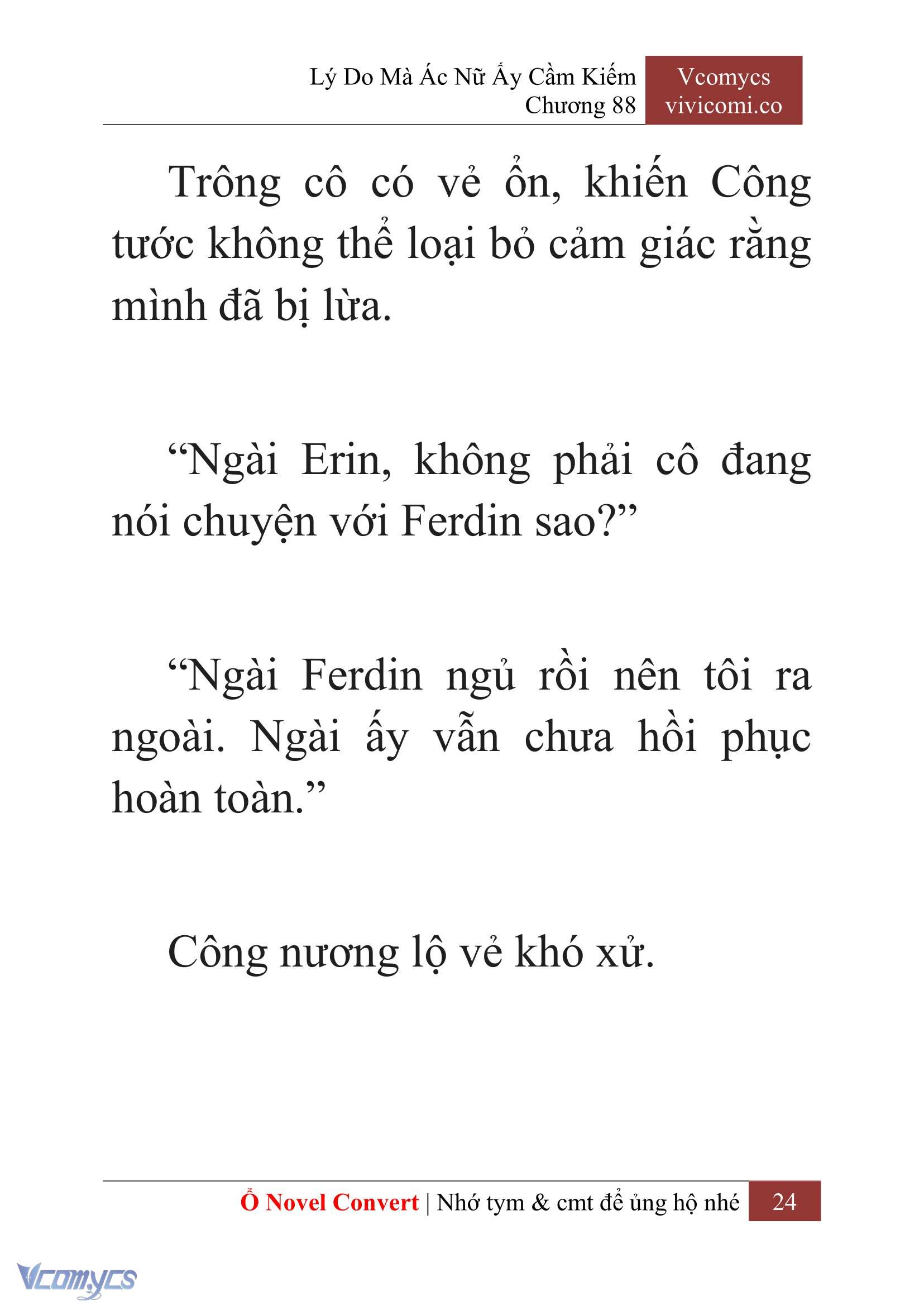 [Novel] Lý Do Mà Ác Nữ Ấy Cầm Kiếm Chap 88 - Next Chap 89