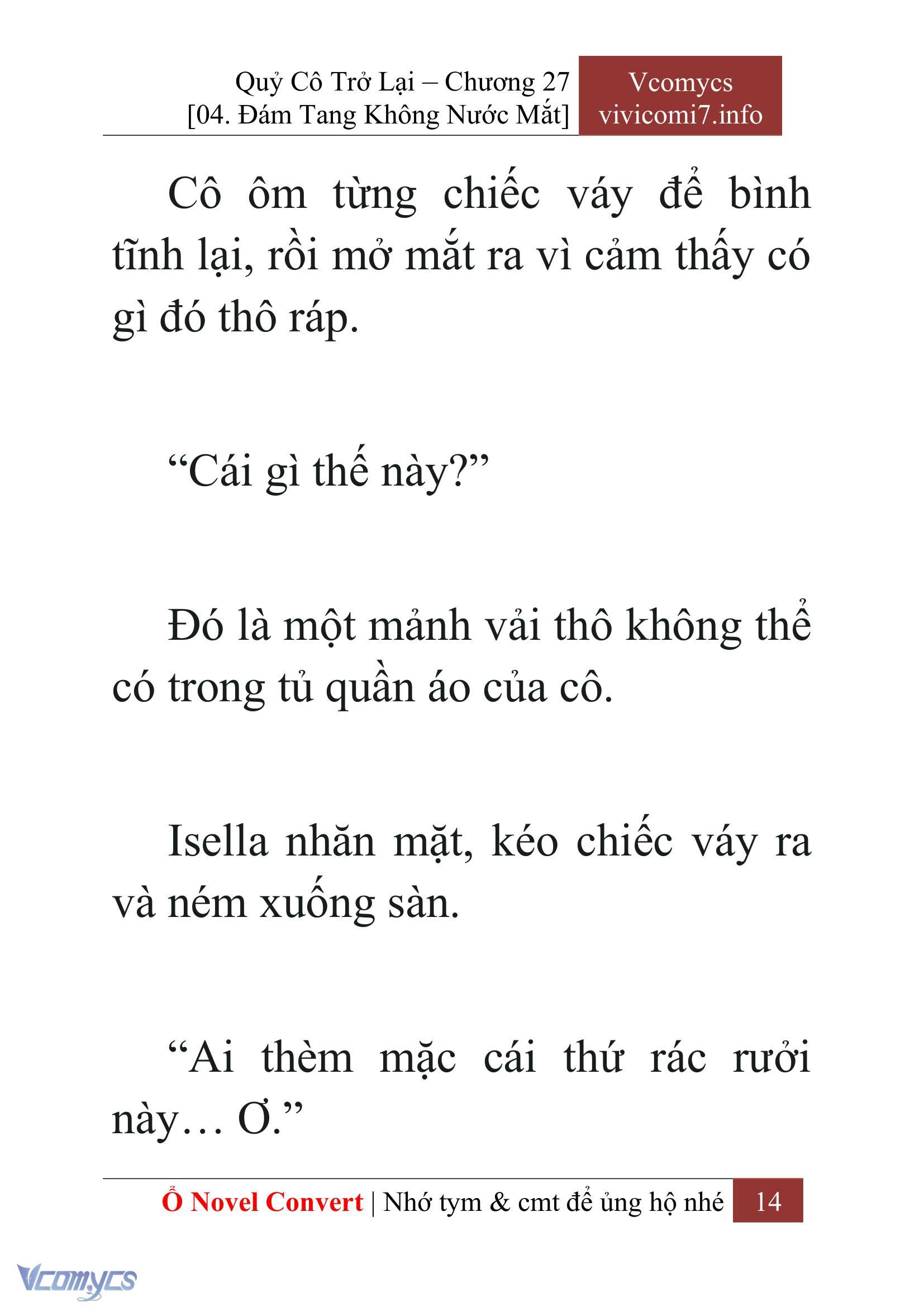 [Novel] Quý Cô Trở Lại Chap 27 - Trang 2