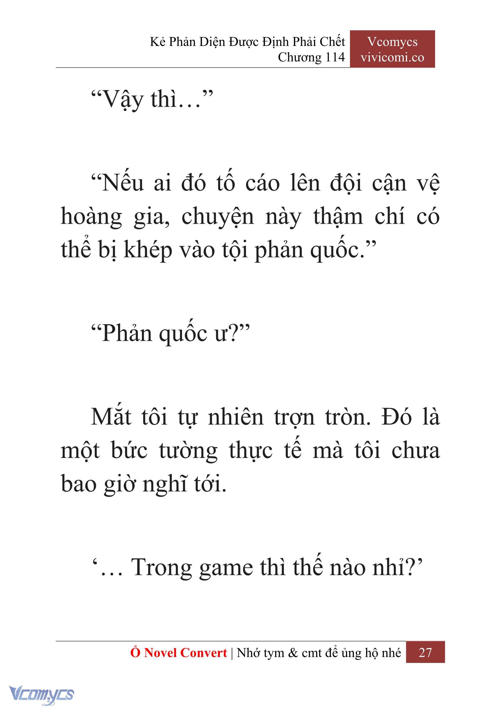 [Novel] Kẻ Phản Diện Được Định Phải Chết Chap 114 - Trang 2