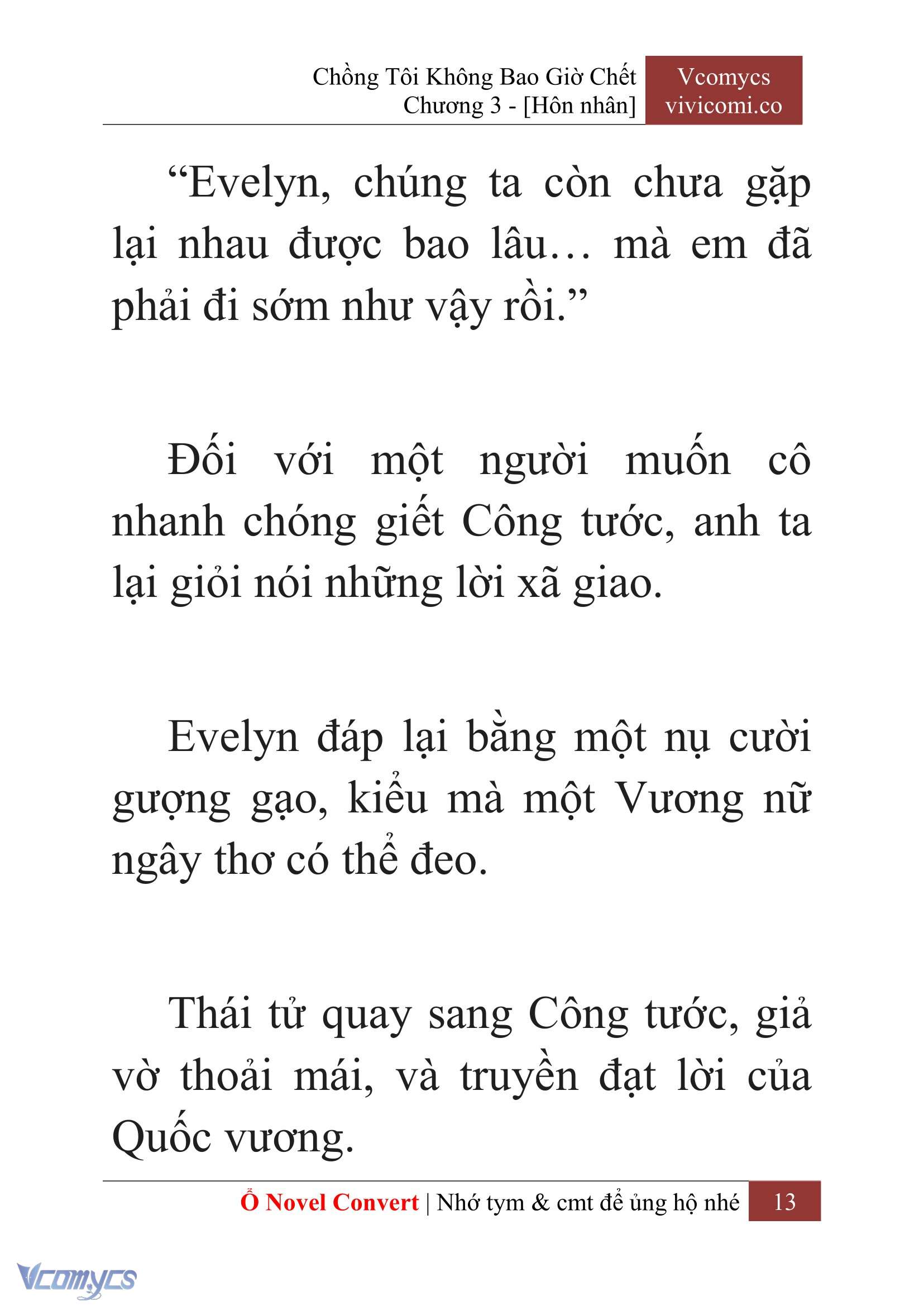 [Novel] Chồng Tôi Không Bao Giờ Chết Chap 3 - Trang 2