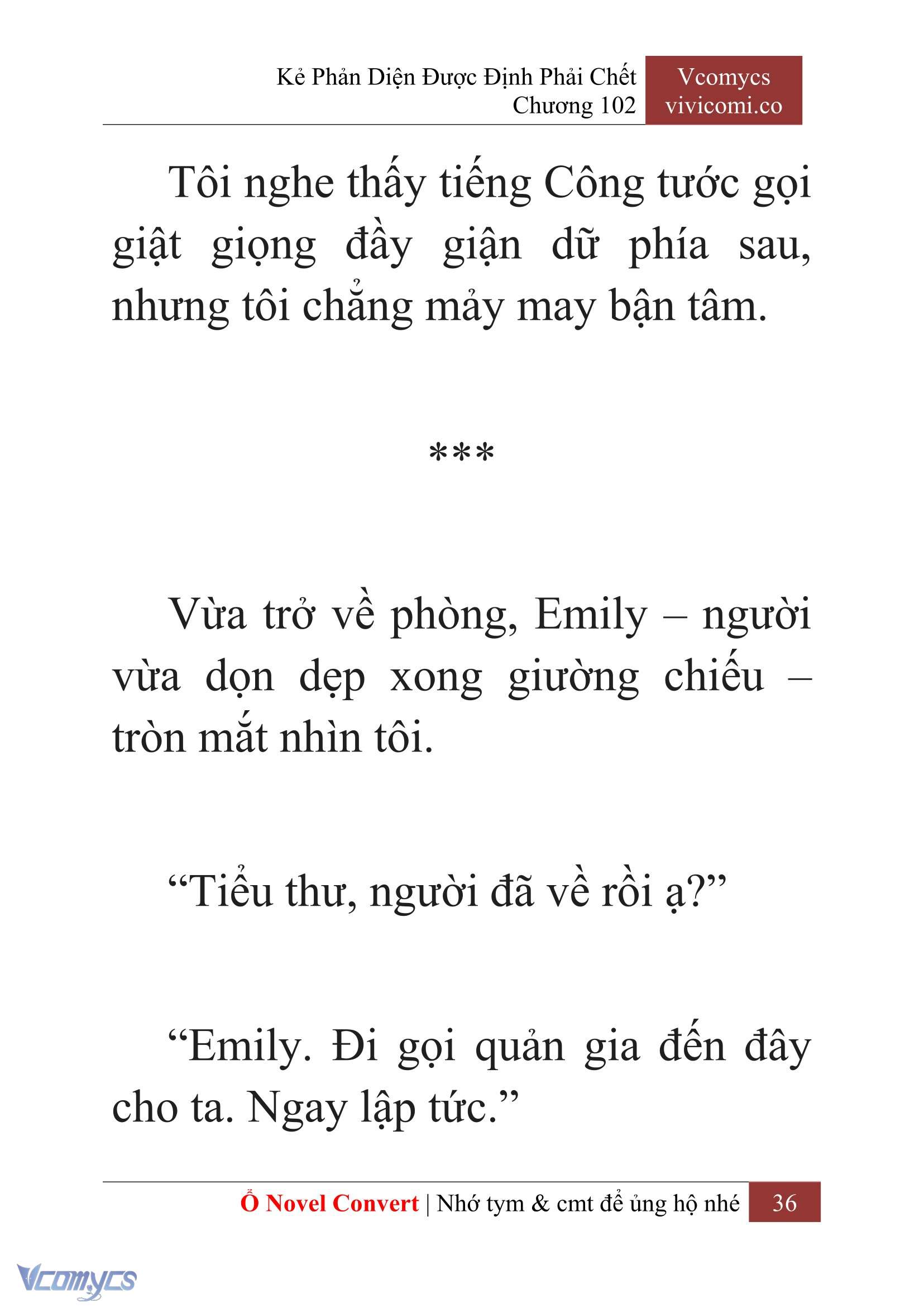 [Novel] Kẻ Phản Diện Được Định Phải Chết Chap 102 - Trang 2