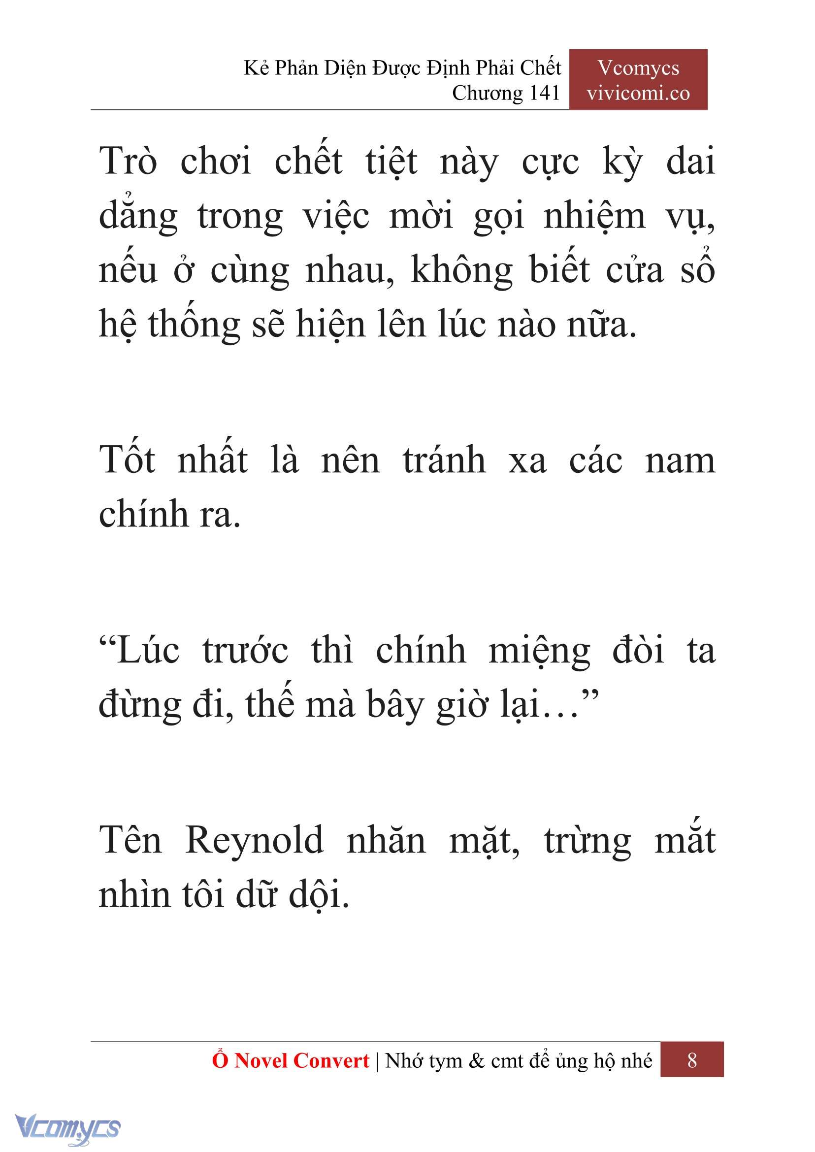 [Novel] Kẻ Phản Diện Được Định Phải Chết Chap 141 - Trang 2