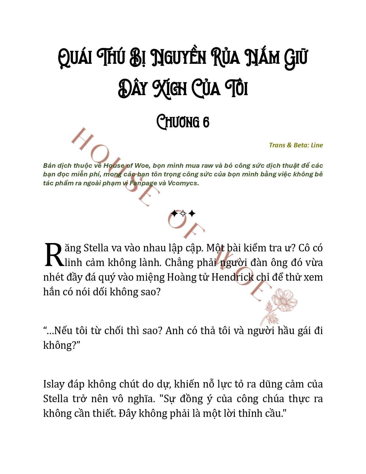 [NOVEL] QUÁI THÚ BỊ NGUYỀN RỦA NẮM GIỮ DÂY XÍCH CỦA TÔI Chap 6 - Trang 2