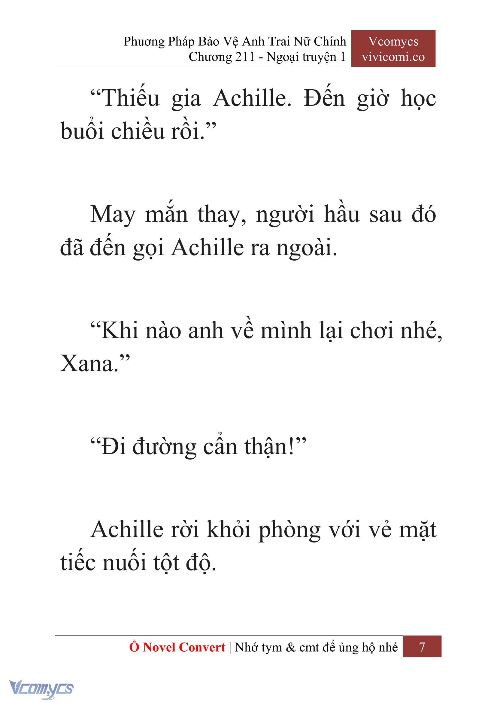 [Novel] Phương Pháp Bảo Vệ Anh Trai Nữ Chính Chap 211 - Trang 2