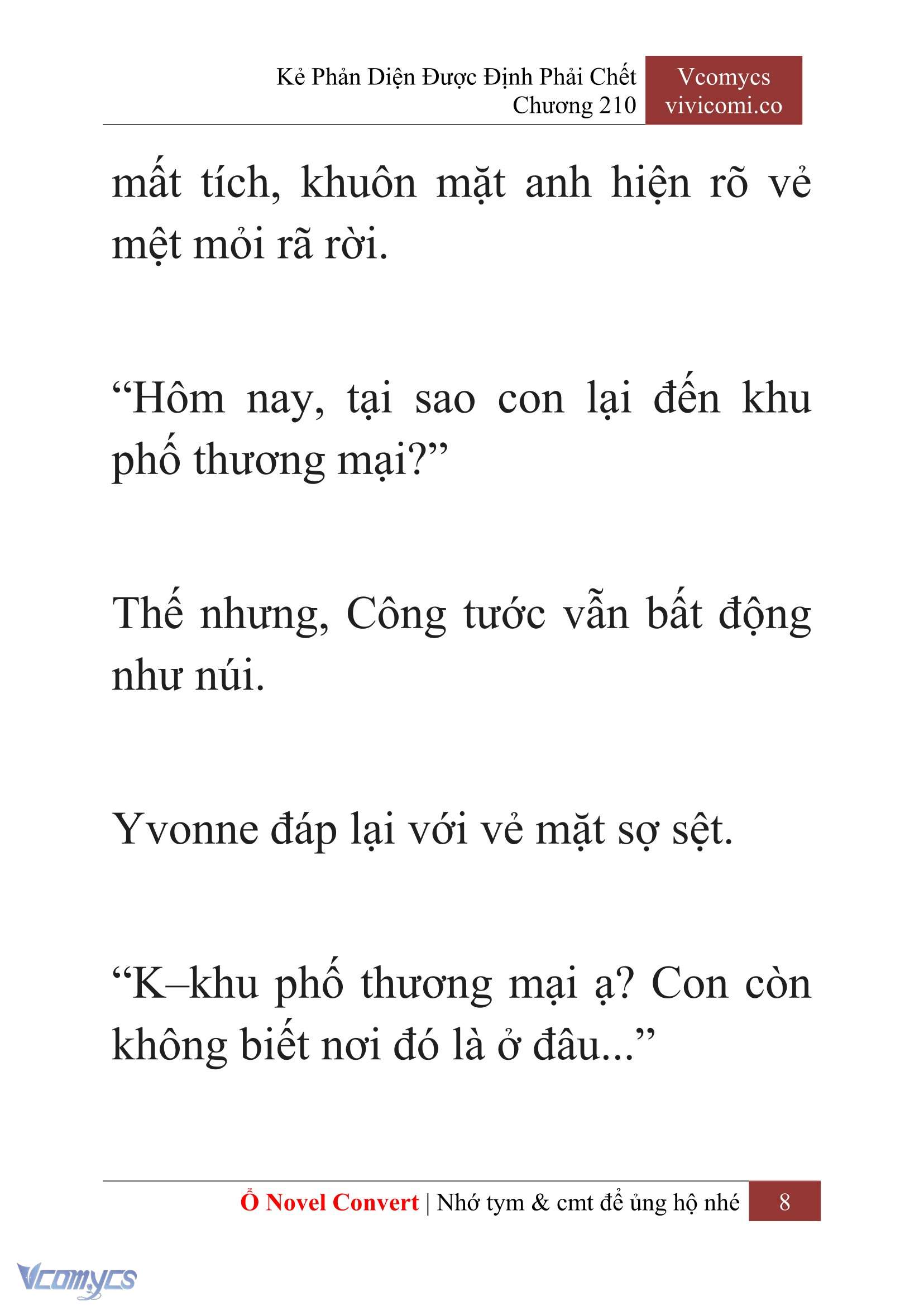 [Novel] Kẻ Phản Diện Được Định Phải Chết Chap 210 - Trang 2