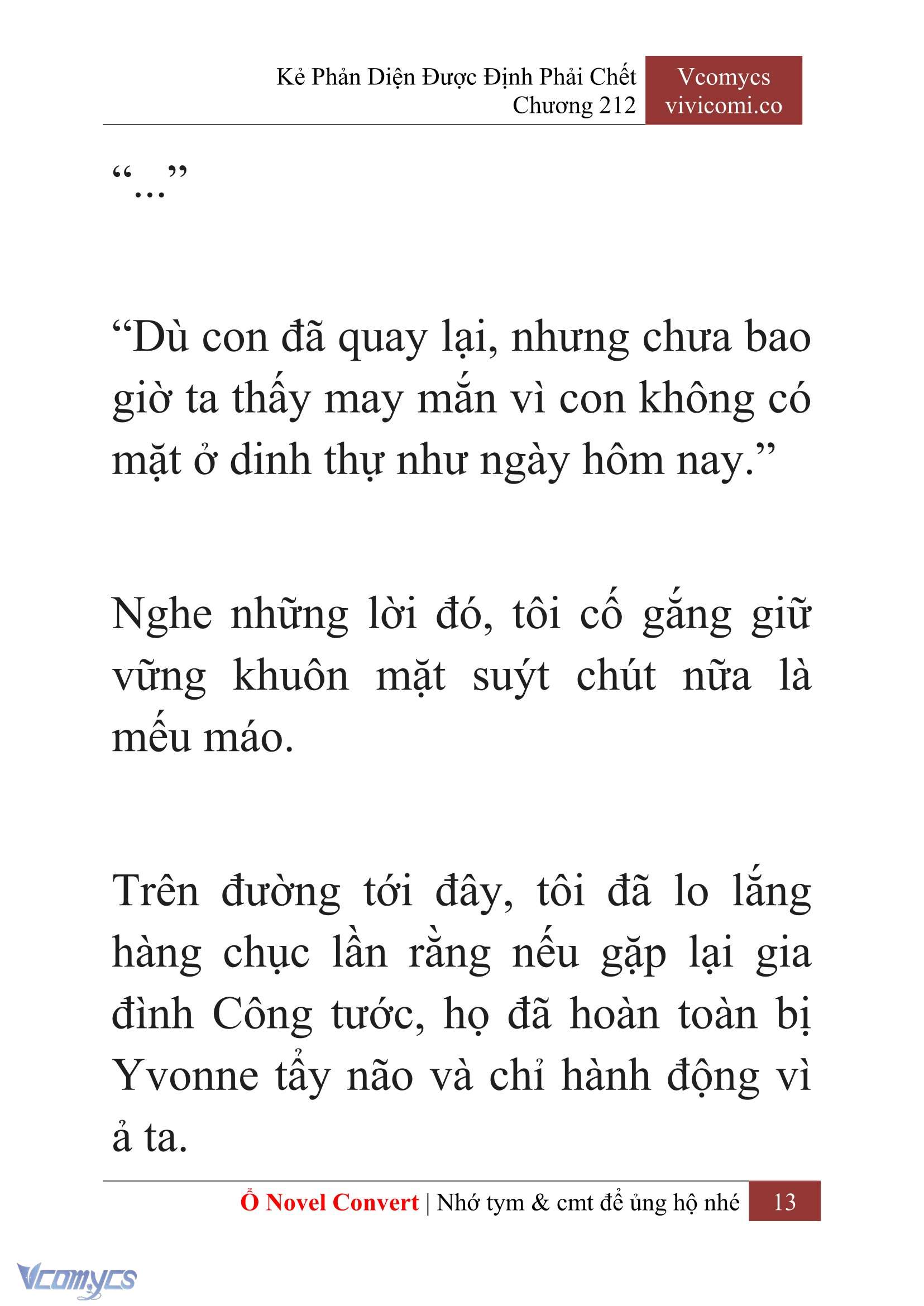 [Novel] Kẻ Phản Diện Được Định Phải Chết Chap 212 - Next Chap 213