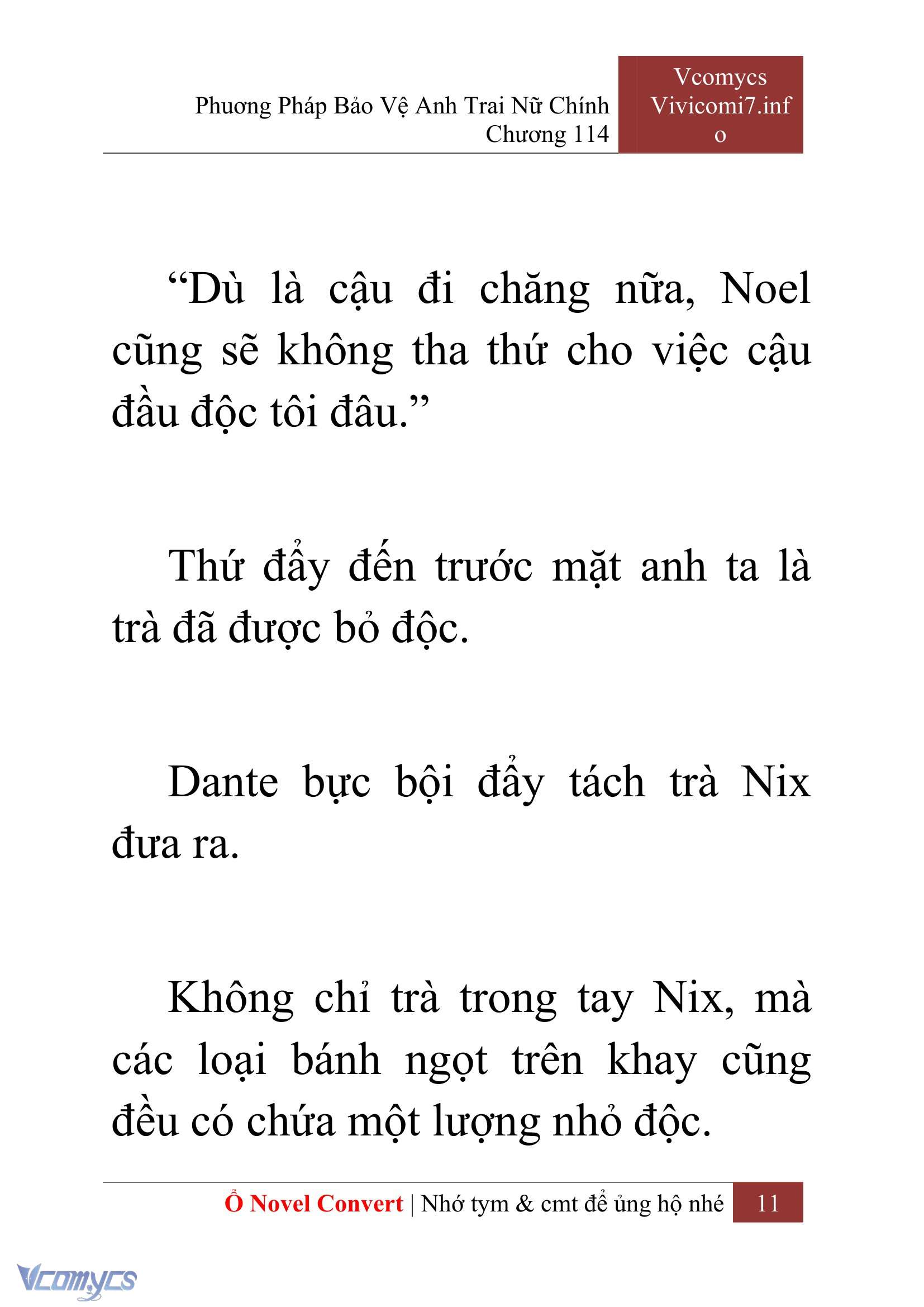 [Novel] Phương Pháp Bảo Vệ Anh Trai Nữ Chính Chap 114 - Trang 2