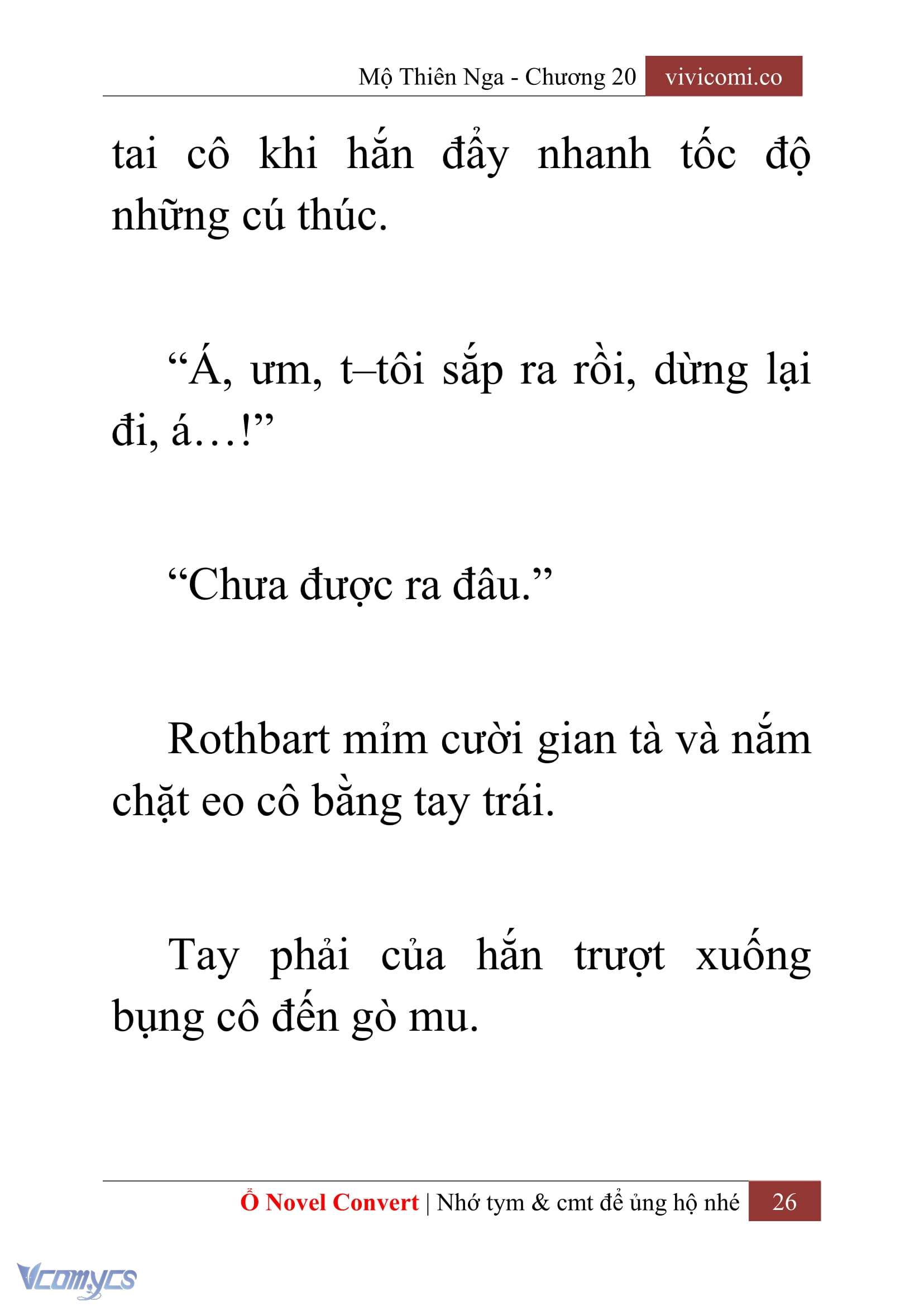 [Novel] Mộ Thiên Nga Chap 20 - Next Chap 21