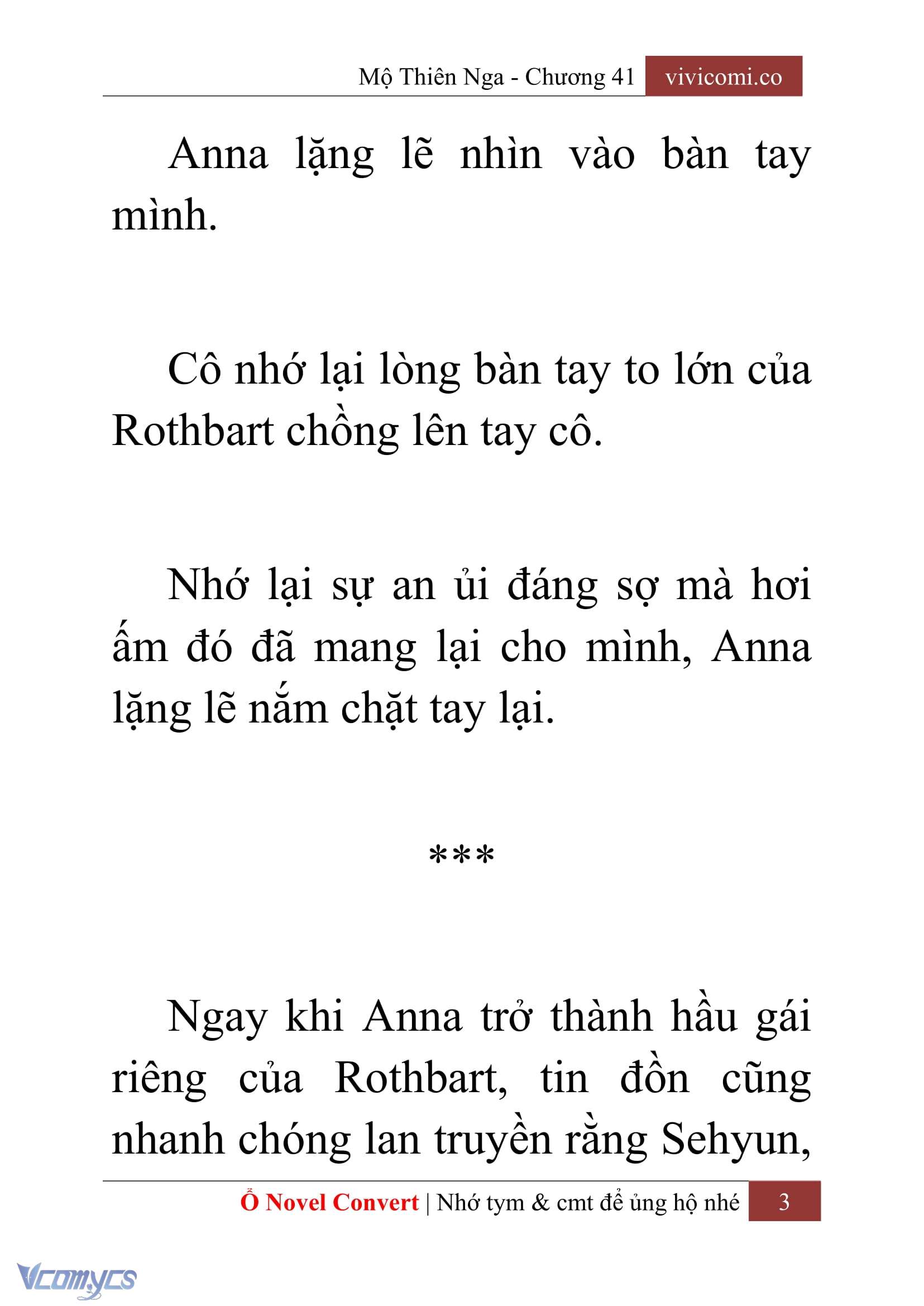 [Novel] Mộ Thiên Nga Chap 41 - Trang 2