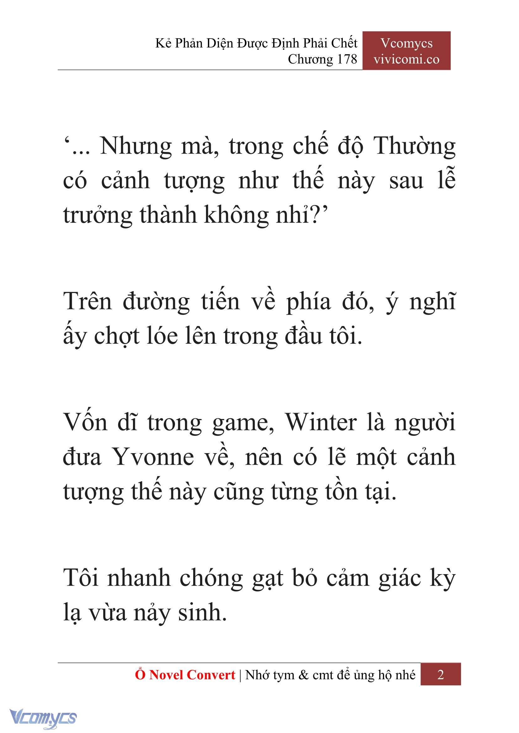 [Novel] Kẻ Phản Diện Được Định Phải Chết Chap 178 - Trang 2