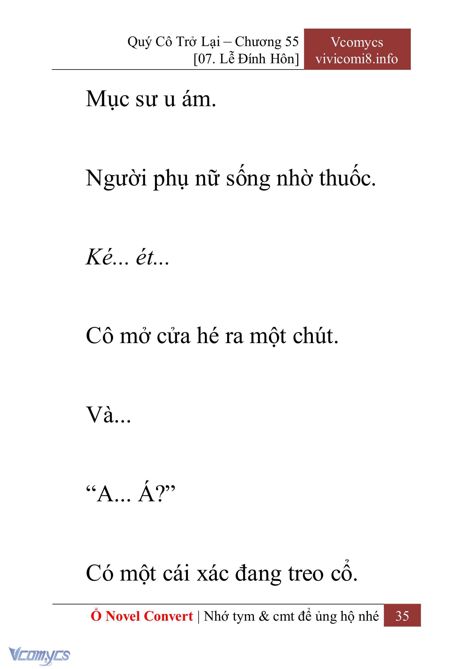 [Novel] Quý Cô Trở Lại Chap 55 - Trang 2