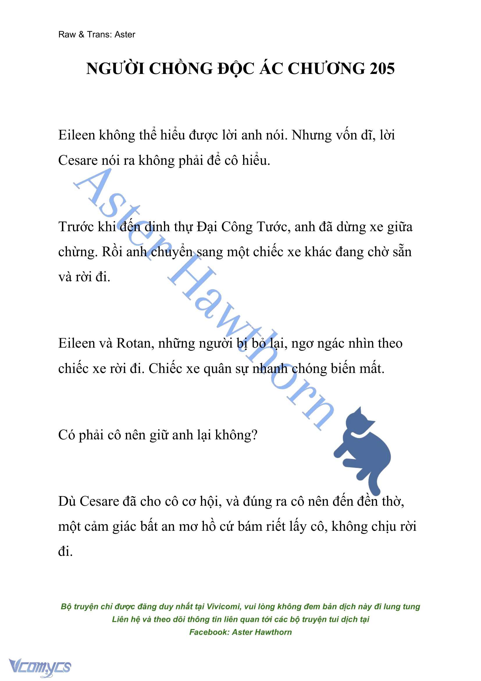 [NOVEL] Người Chồng Độc Ác Chap 205 - Next Chap 206