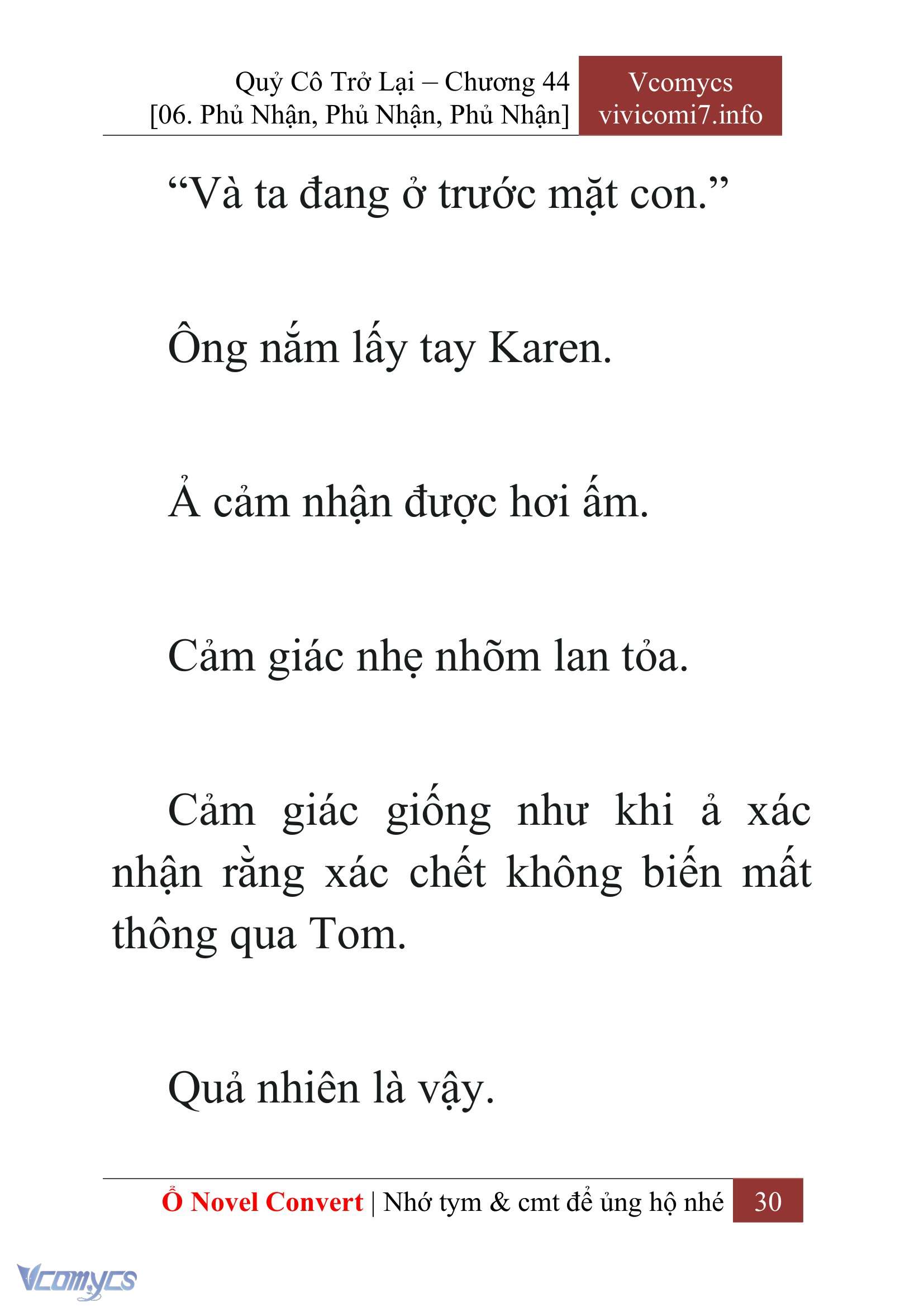 [Novel] Quý Cô Trở Lại Chap 44 - Trang 2