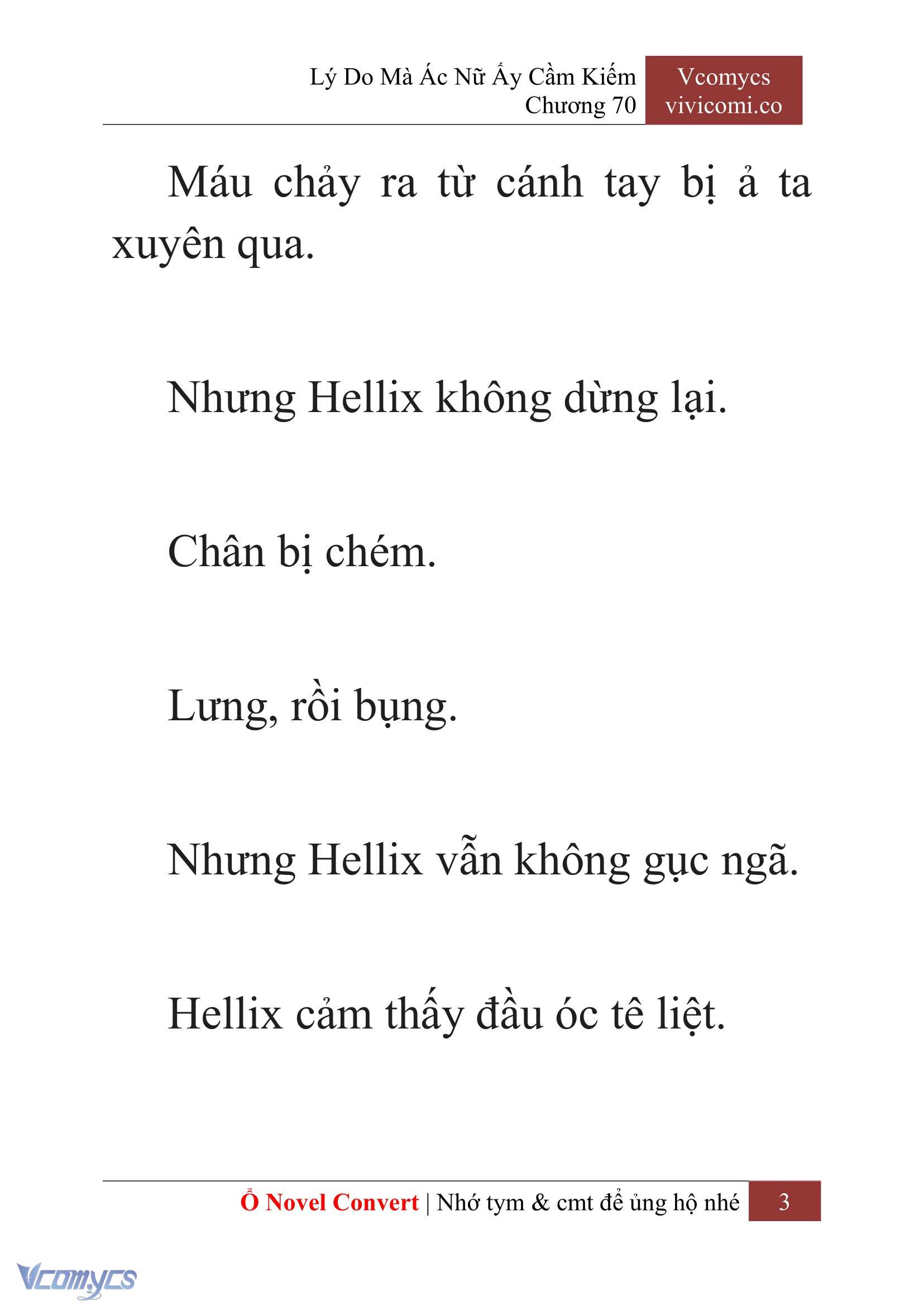 [Novel] Lý Do Mà Ác Nữ Ấy Cầm Kiếm Chap 70 - Next Chap 71