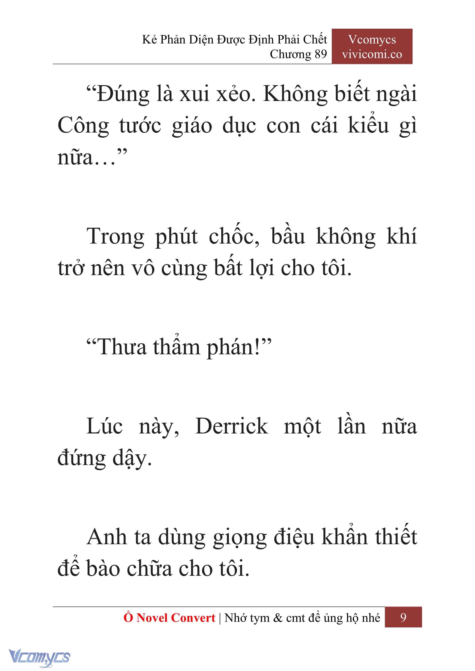 [Novel] Kẻ Phản Diện Được Định Phải Chết Chap 89 - Next Chap 90