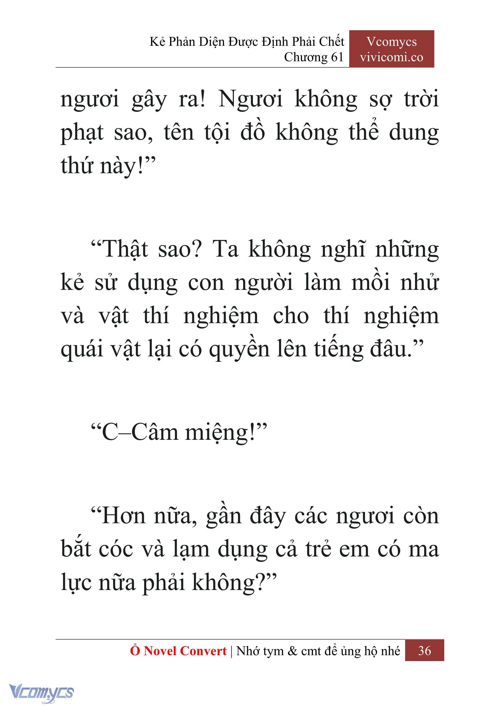 [Novel] Kẻ Phản Diện Được Định Phải Chết Chap 61 - Next Chap 62