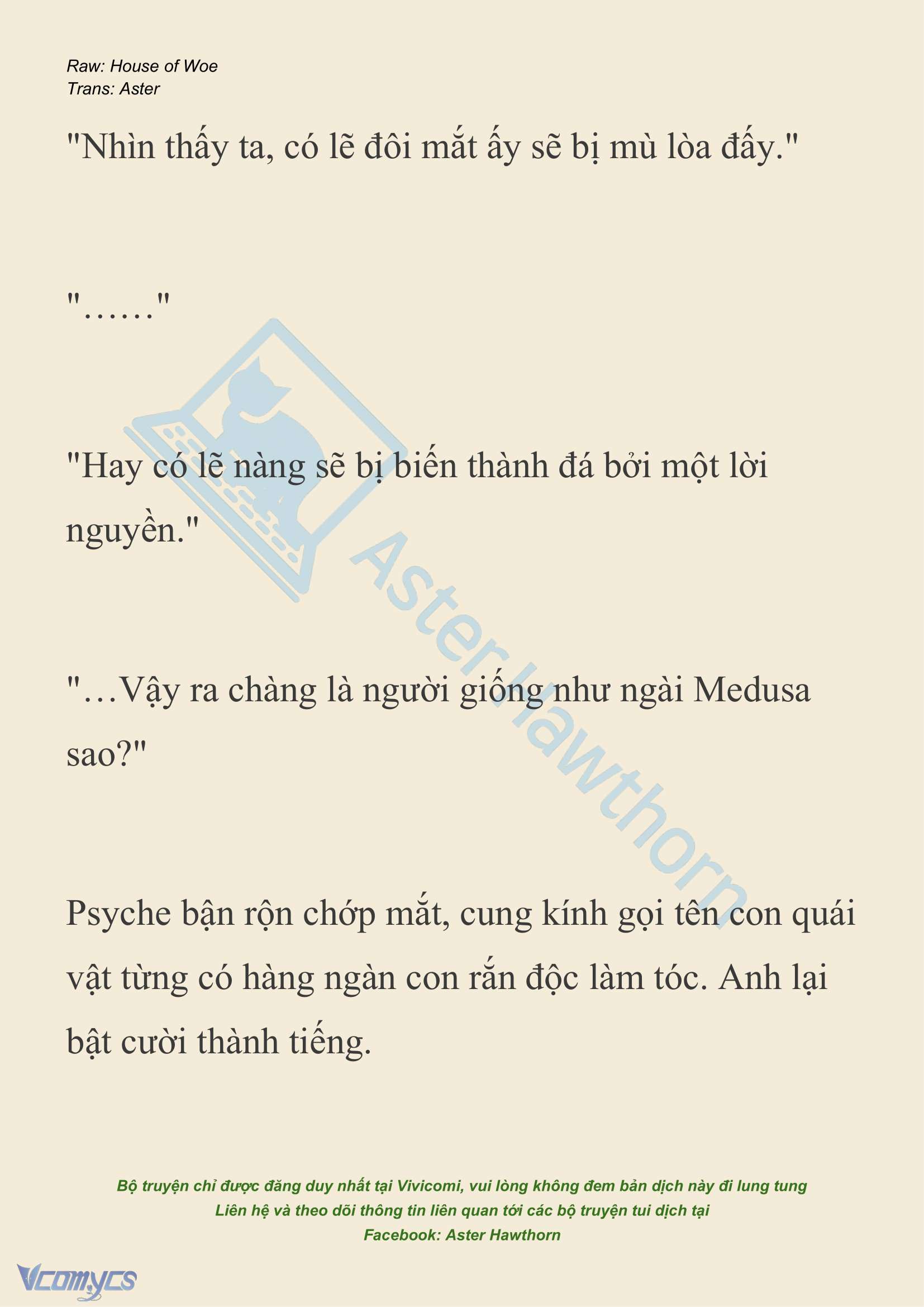 [NOVEL] Dành Cho Các Nữ Thần: Dành cho Psyche Chap 20 - Trang 2