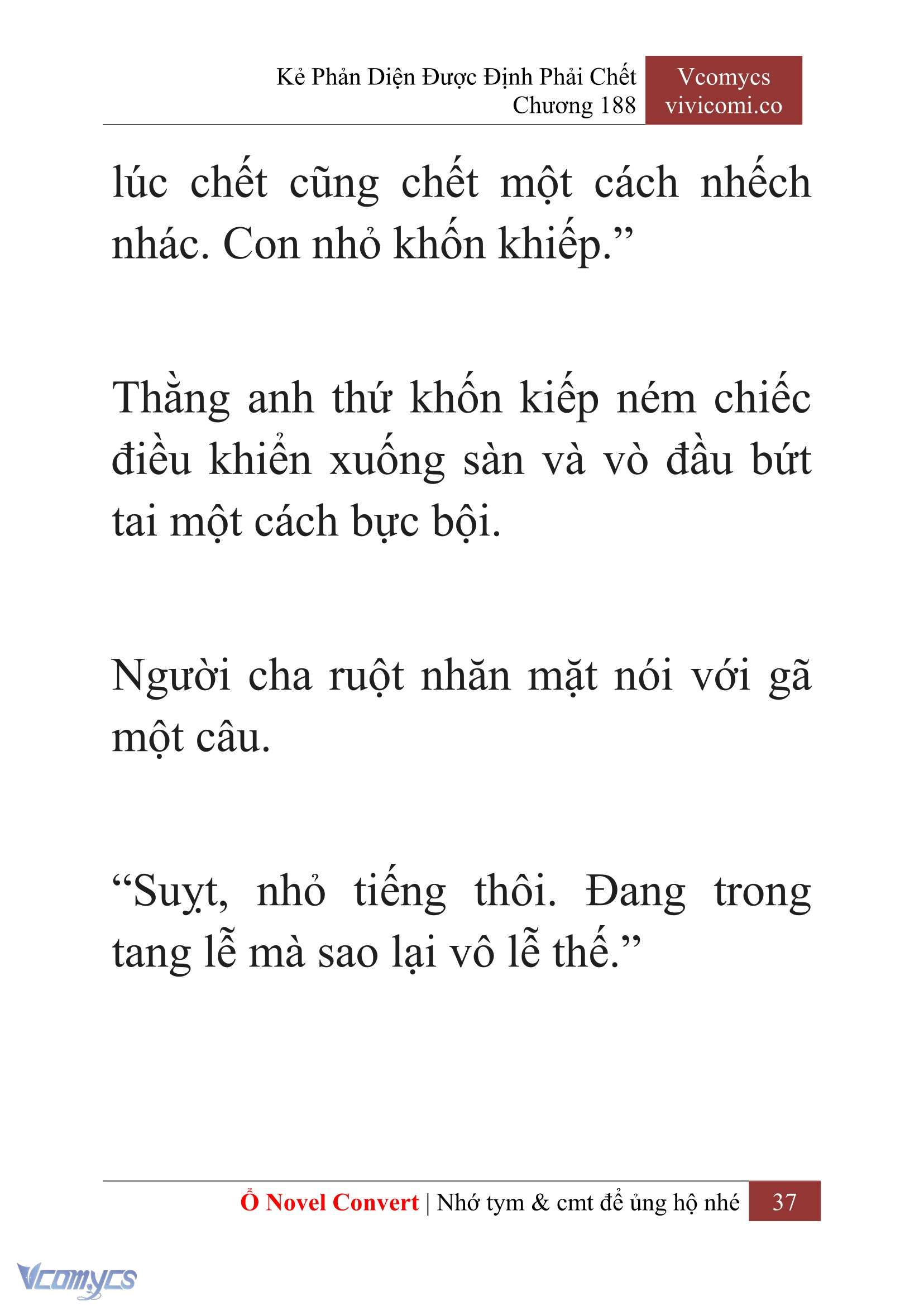 [Novel] Kẻ Phản Diện Được Định Phải Chết Chap 188 - Trang 2