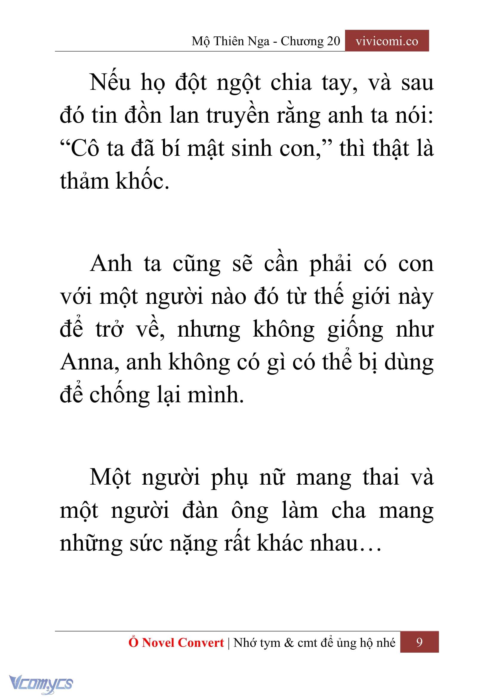 [Novel] Mộ Thiên Nga Chap 20 - Next Chap 21