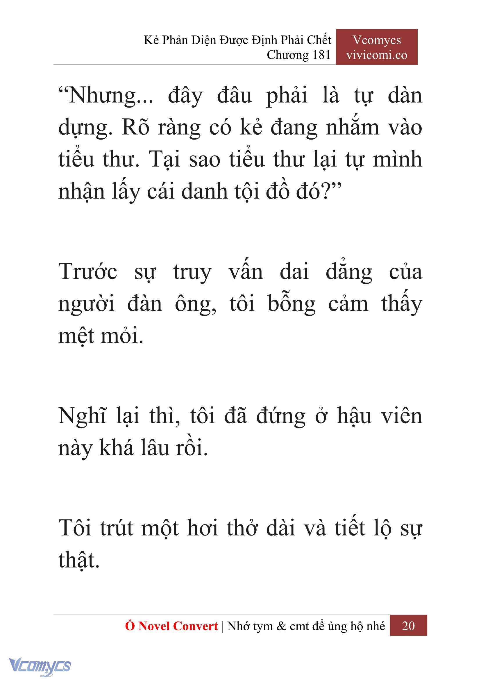 [Novel] Kẻ Phản Diện Được Định Phải Chết Chap 181 - Trang 2