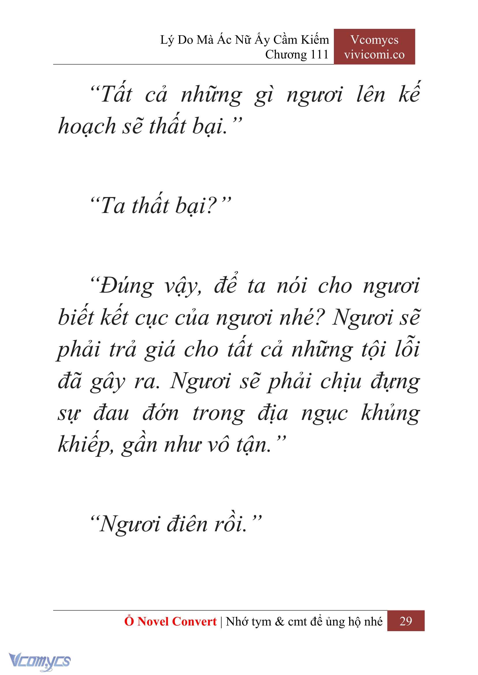 [Novel] Lý Do Mà Ác Nữ Ấy Cầm Kiếm Chap 111 - Next Chap 112