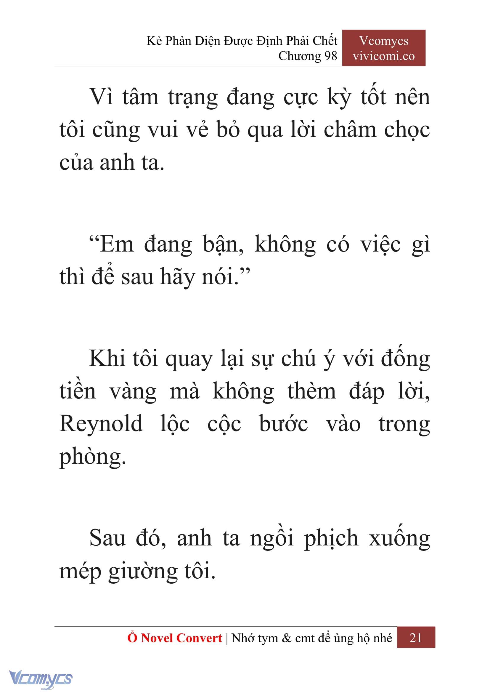 [Novel] Kẻ Phản Diện Được Định Phải Chết Chap 98 - Next Chap 99
