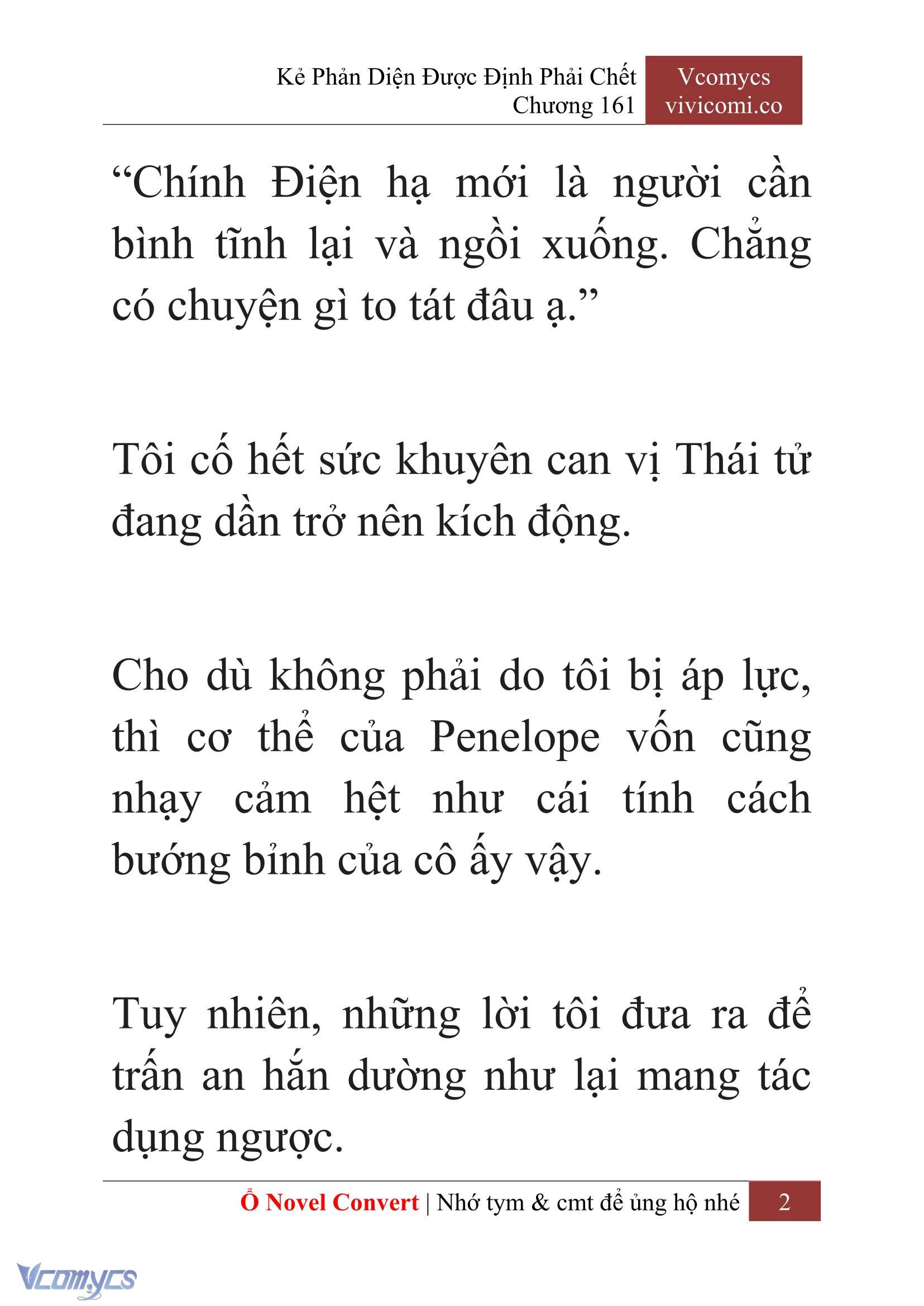 [Novel] Kẻ Phản Diện Được Định Phải Chết Chap 161 - Trang 2