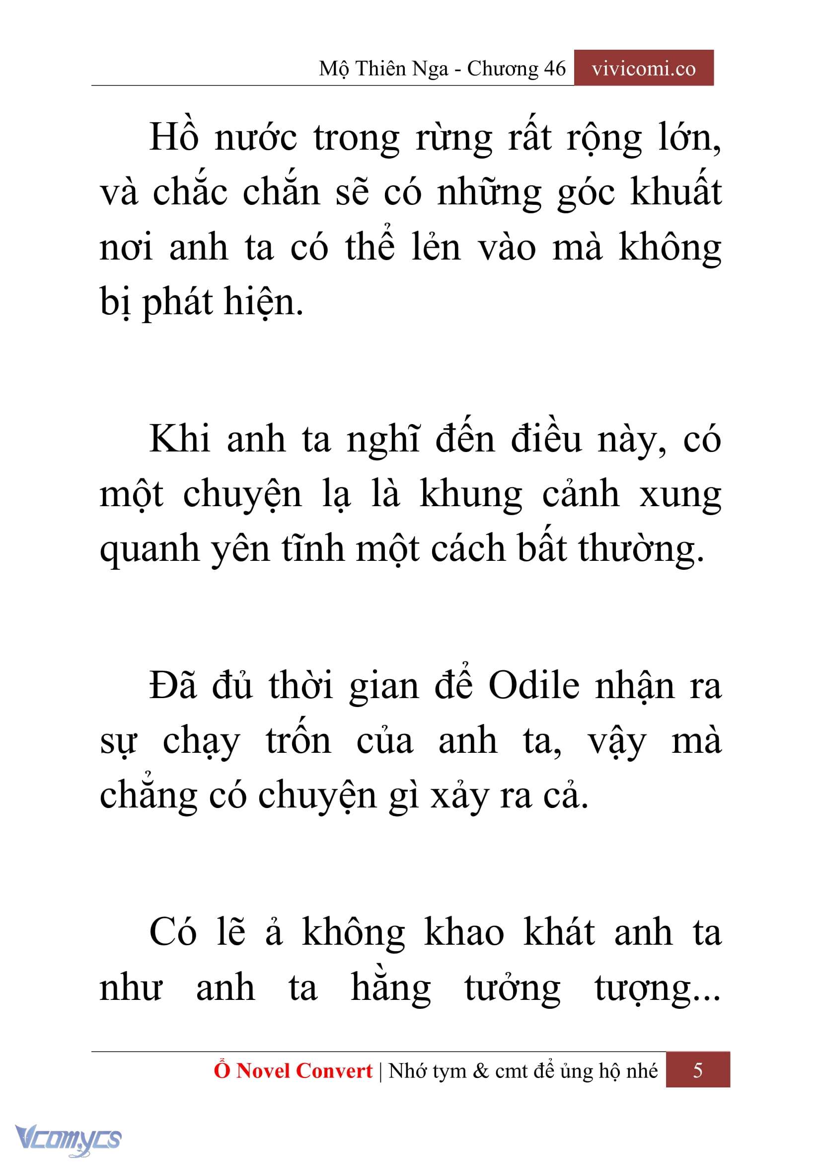 [Novel] Mộ Thiên Nga Chap 46 - Trang 2