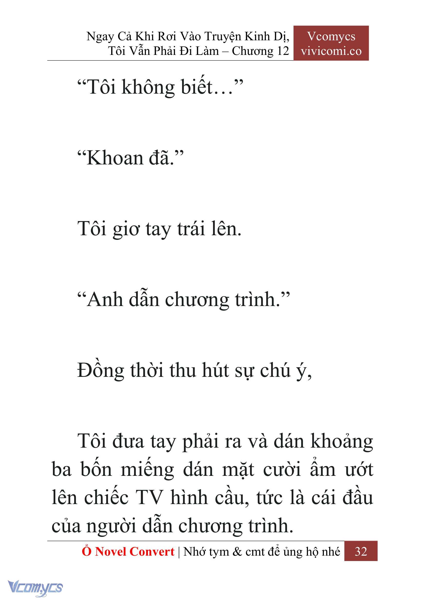 [Novel] Ngay Cả Khi Rơi Vào Truyện Kinh Dị, Tôi Vẫn Phải Đi Làm Chap 12 - Trang 2
