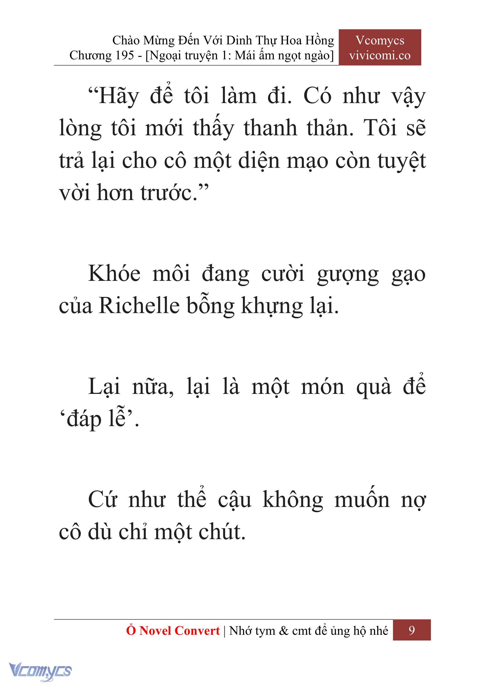 [Novel] Chào Mừng Đến Với Dinh Thự Hoa Hồng Chap 195 - Next Chap 196