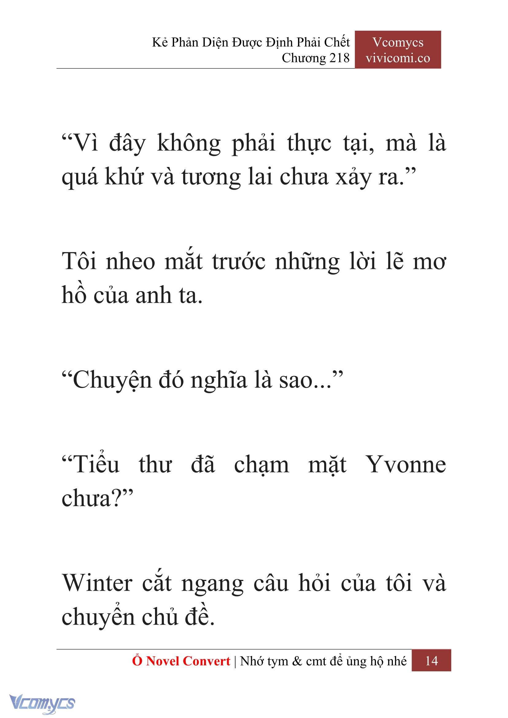 [Novel] Kẻ Phản Diện Được Định Phải Chết Chap 218 - Next Chap 219