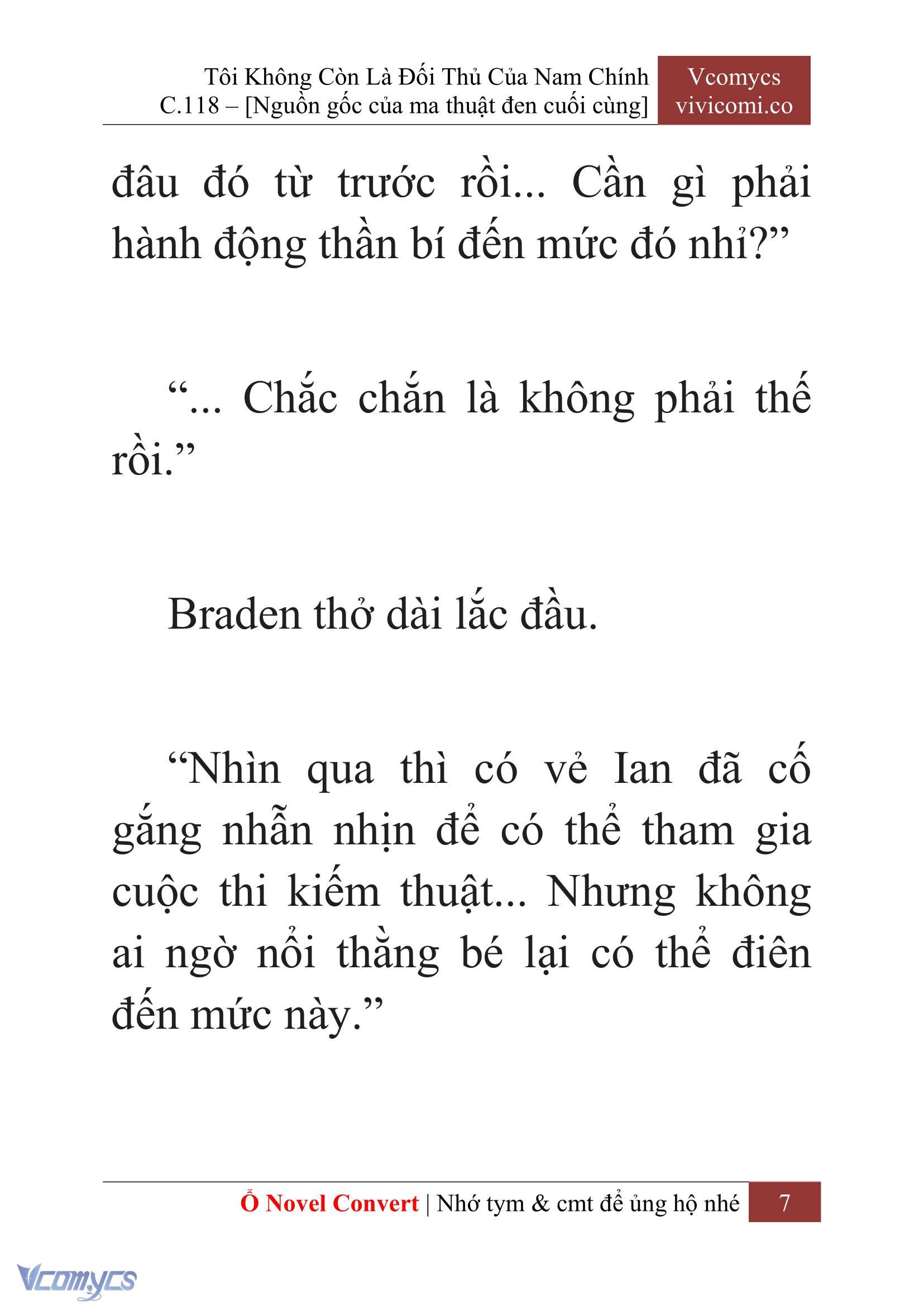 [Novel] Tôi Không Còn Là Đối Thủ Của Nam Chính Chap 118 - Trang 2