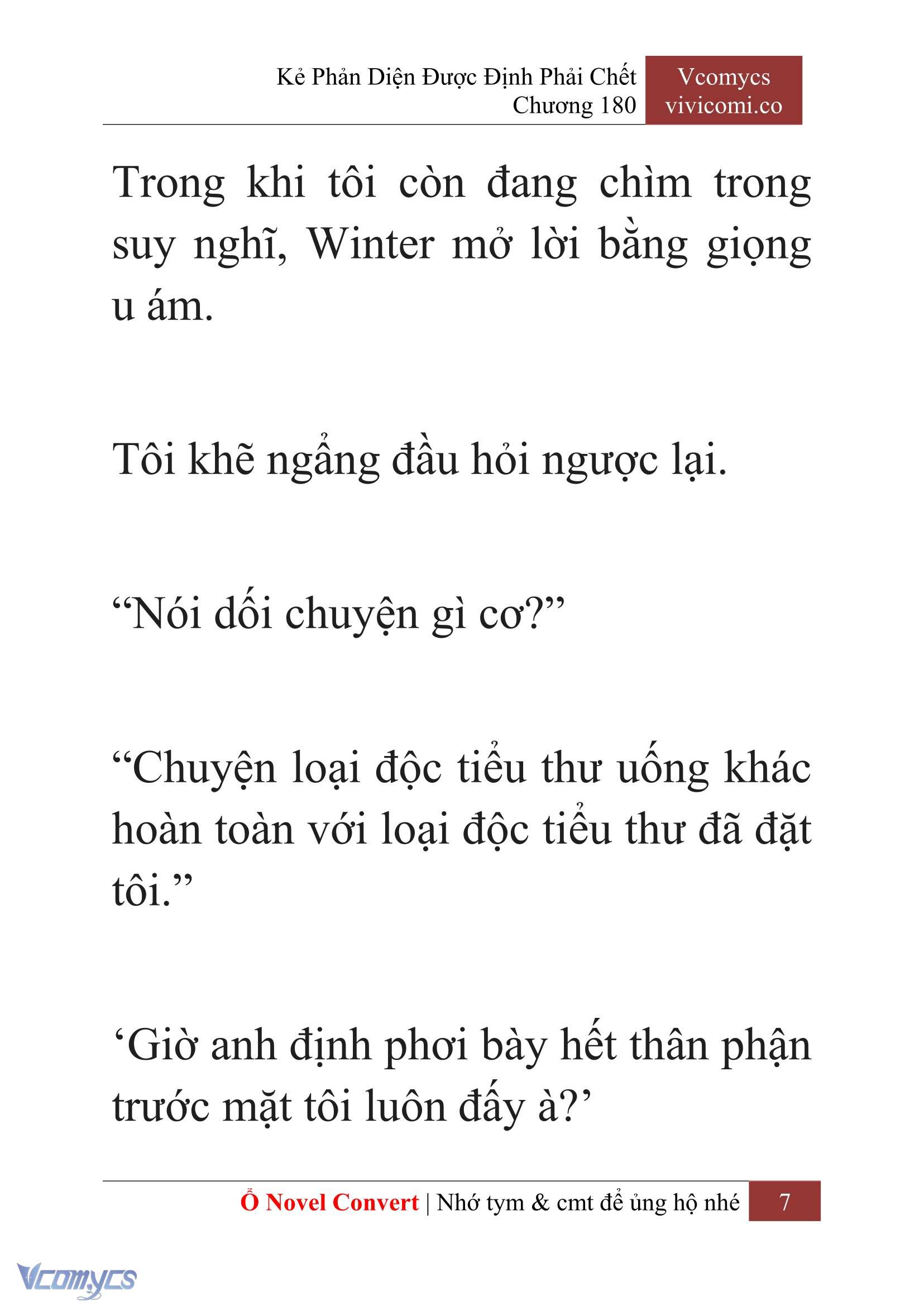 [Novel] Kẻ Phản Diện Được Định Phải Chết Chap 180 - Trang 2