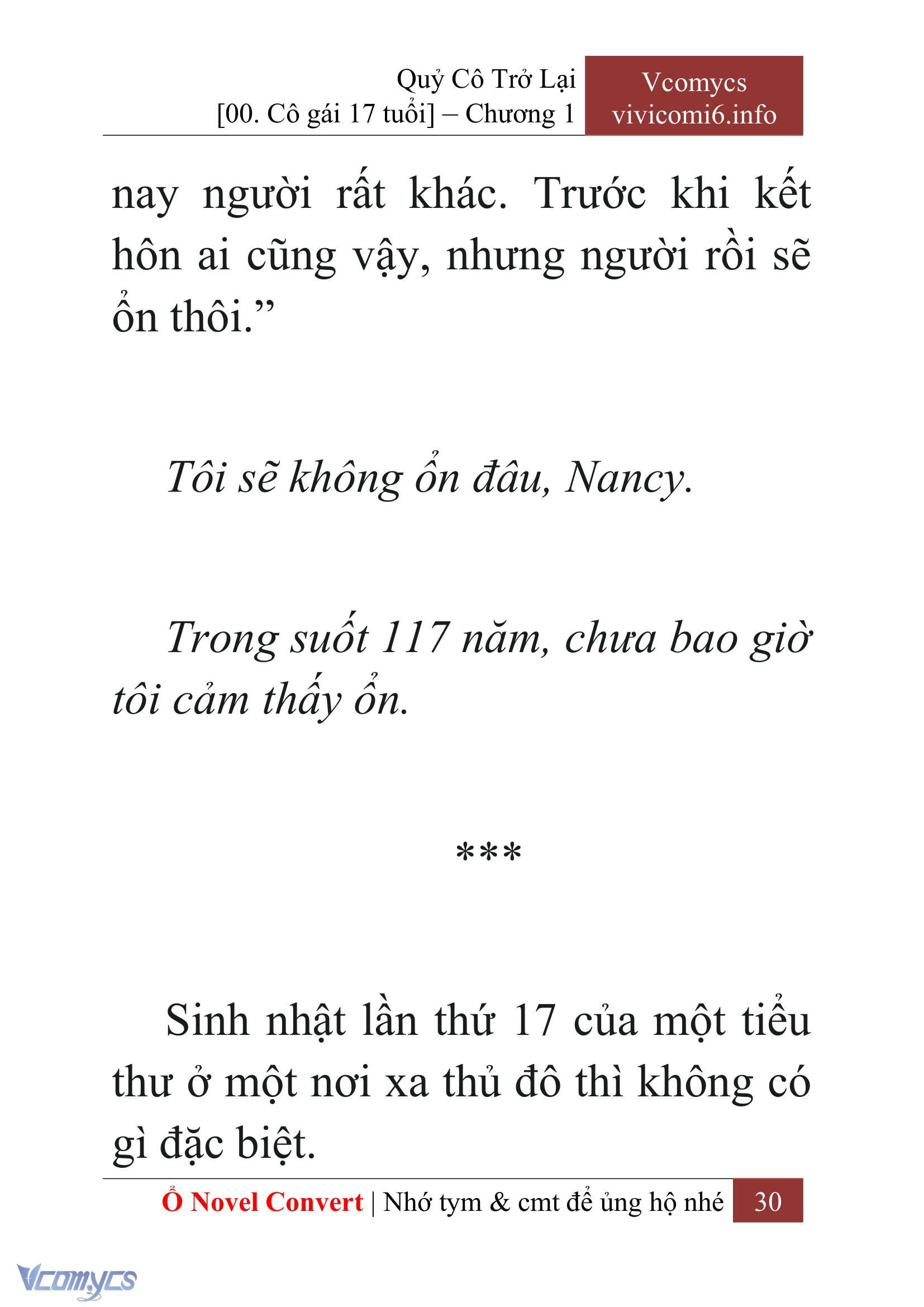 [Novel] Quý Cô Trở Lại Chap 1 - Trang 2