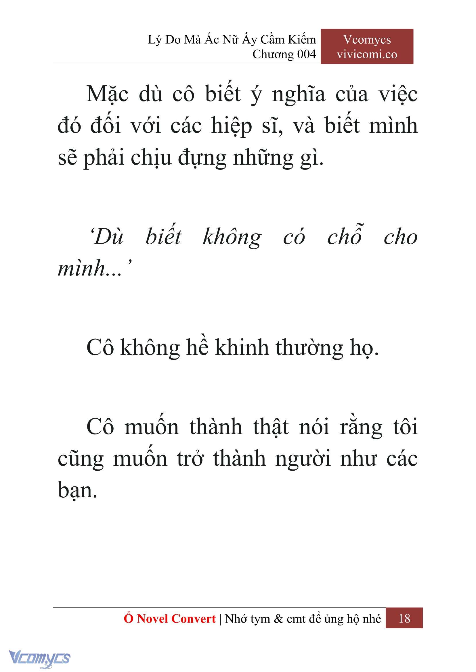 [Novel] Lý Do Mà Ác Nữ Ấy Cầm Kiếm Chap 4 - Next Chap 5