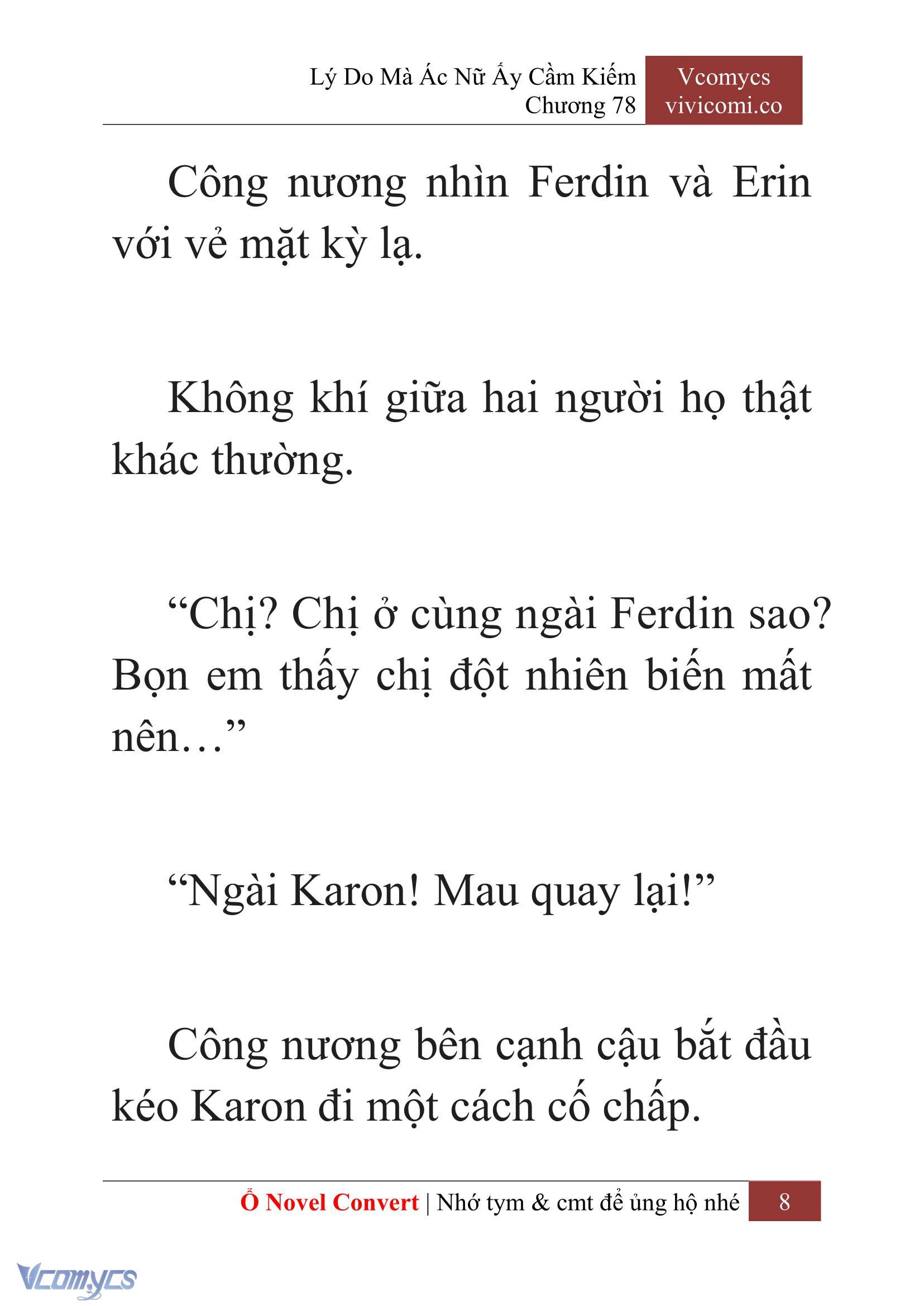 [Novel] Lý Do Mà Ác Nữ Ấy Cầm Kiếm Chap 78 - Next Chap 79