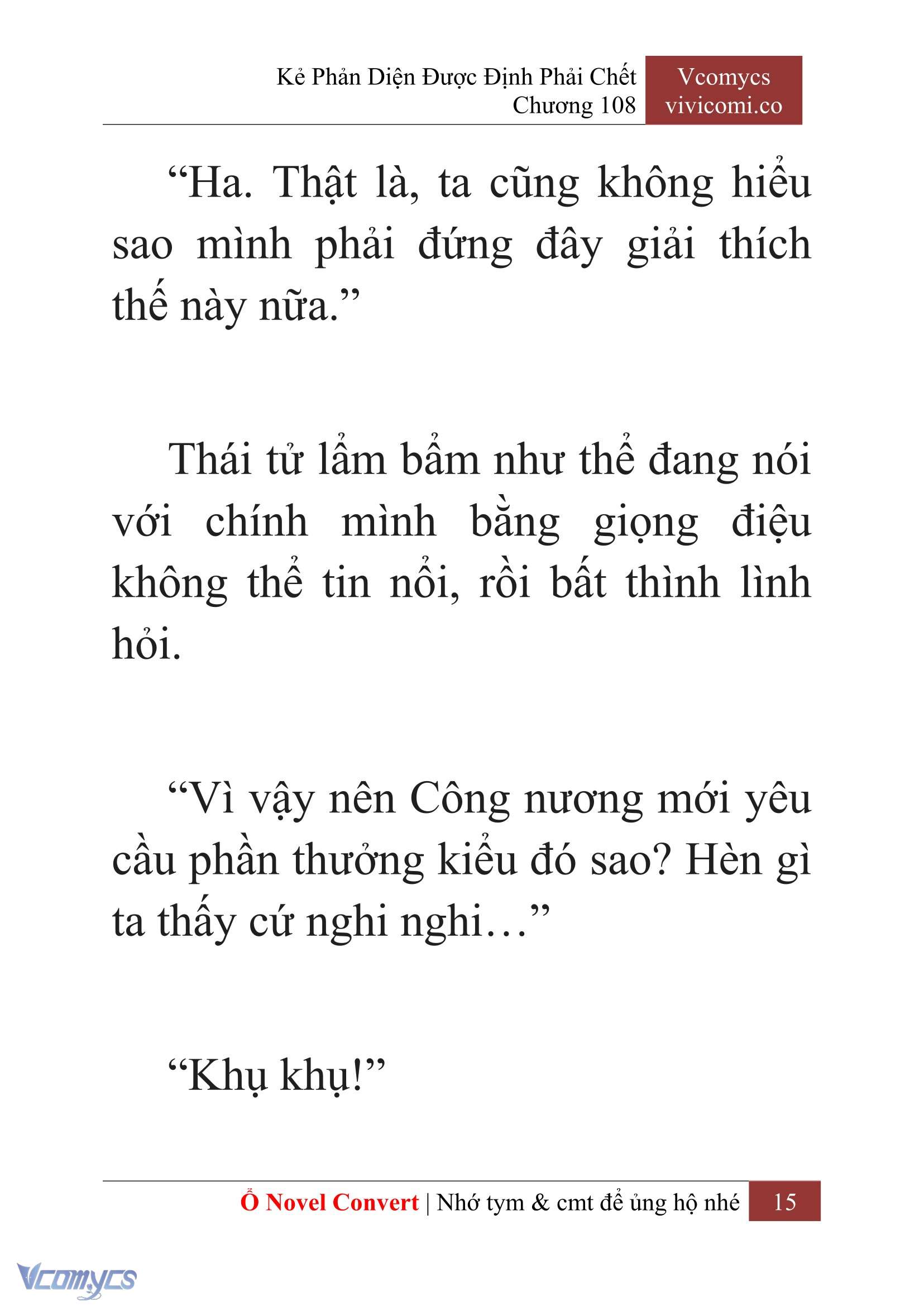 [Novel] Kẻ Phản Diện Được Định Phải Chết Chap 108 - Next Chap 109