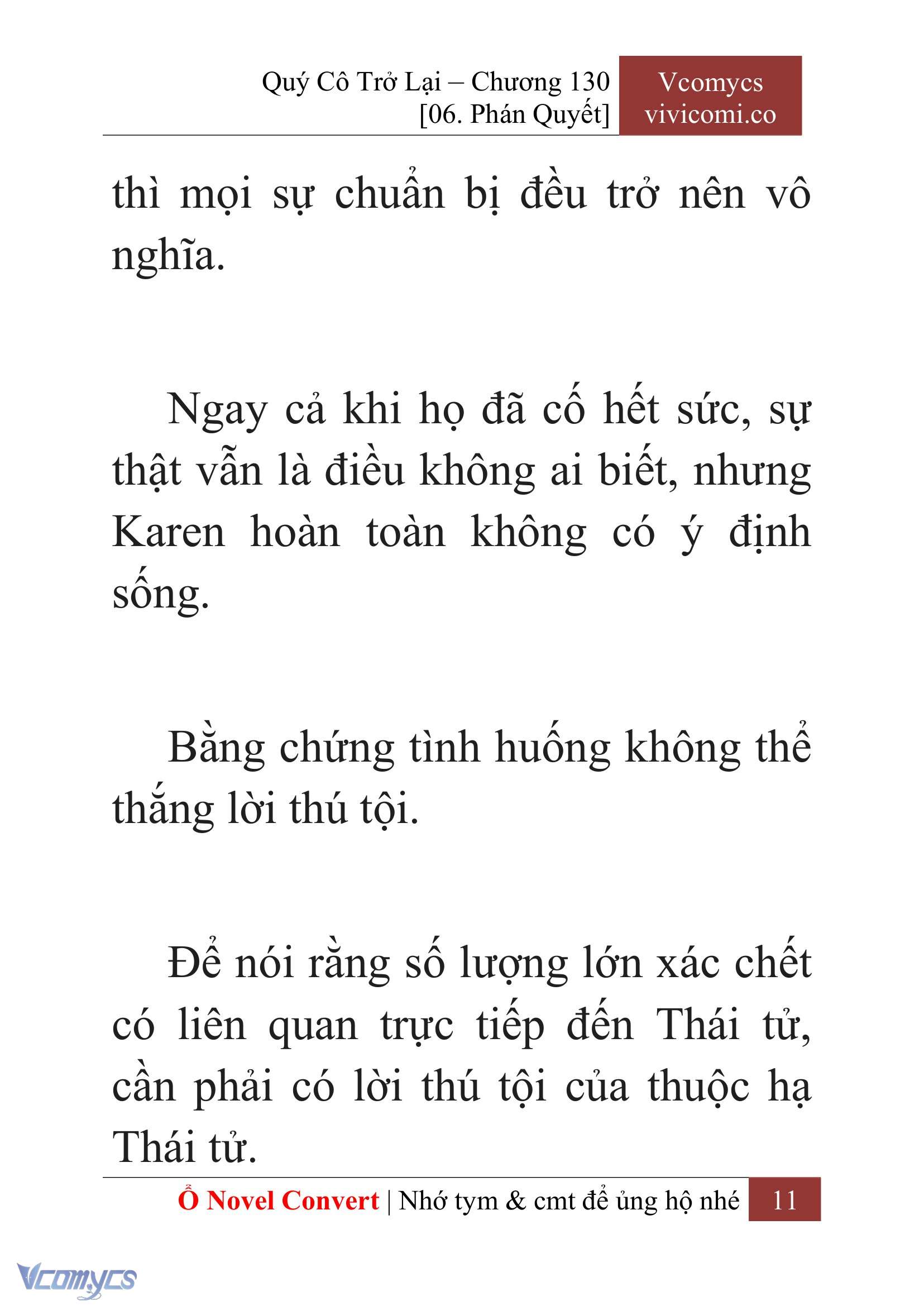 [Novel] Quý Cô Trở Lại Chap 130 - Trang 2