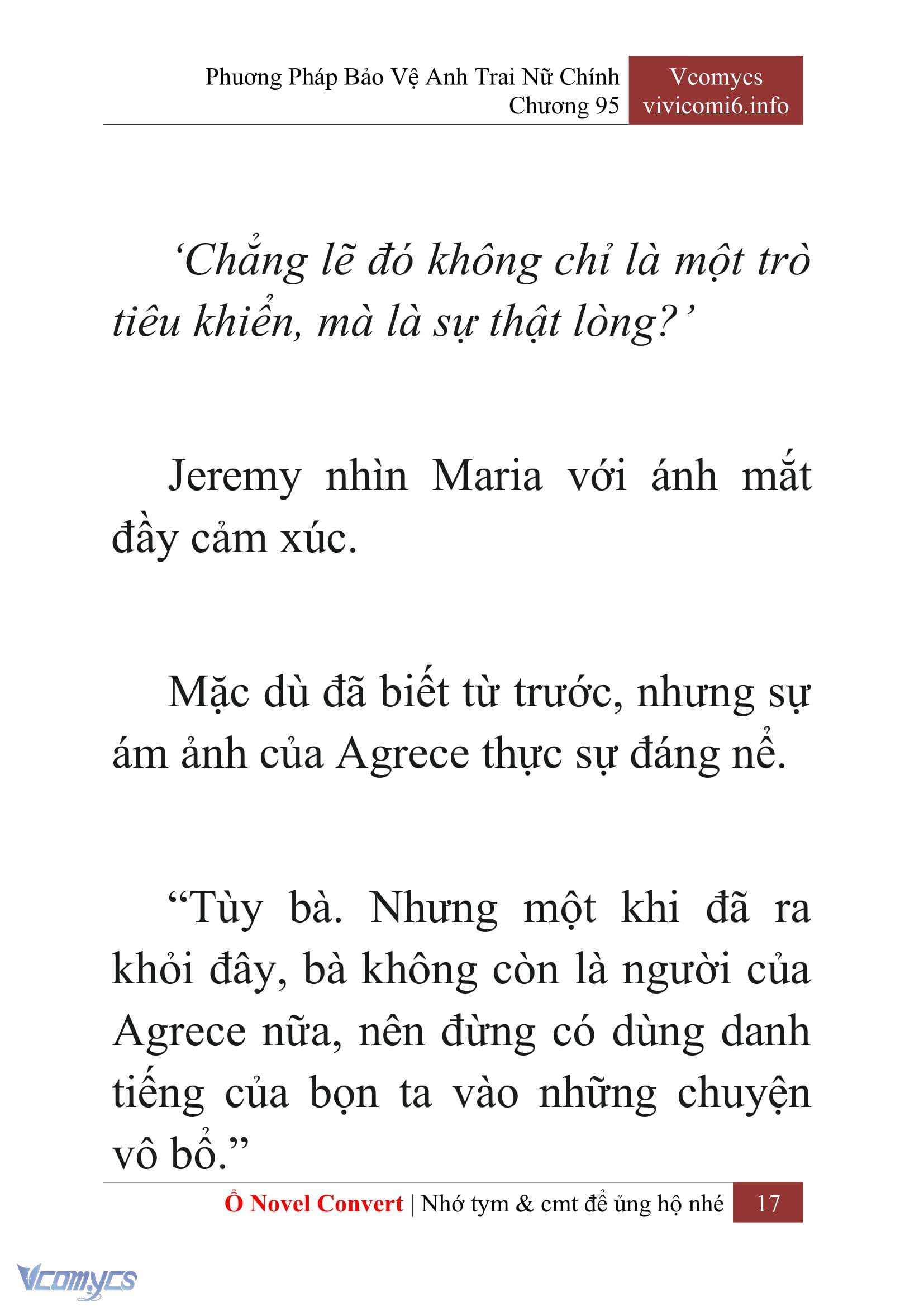 [Novel] Phương Pháp Bảo Vệ Anh Trai Nữ Chính Chap 95 - Next Chap 96