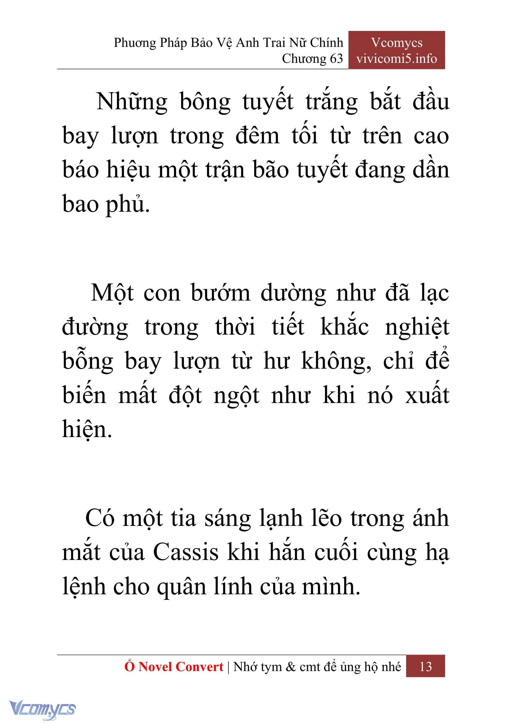 [Novel] Phương Pháp Bảo Vệ Anh Trai Nữ Chính Chap 63 - Next Chap 64