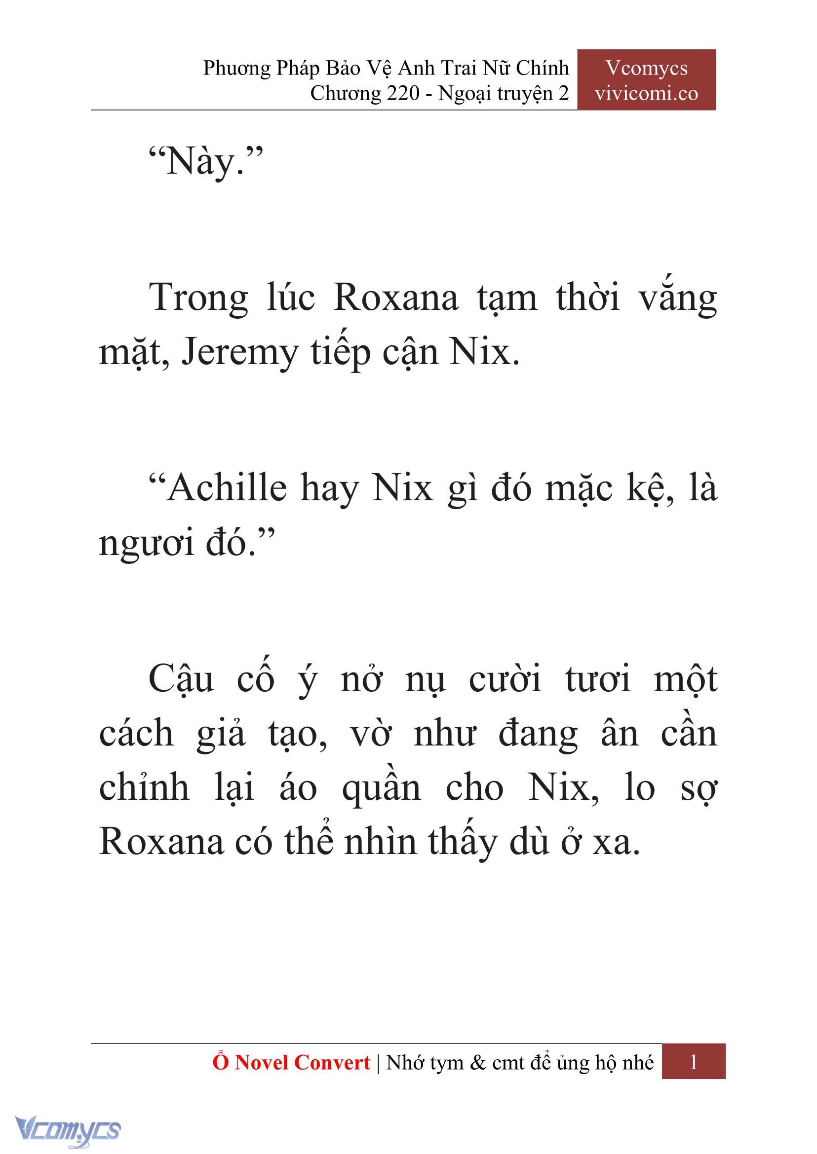 [Novel] Phương Pháp Bảo Vệ Anh Trai Nữ Chính Chap 220 - Trang 2