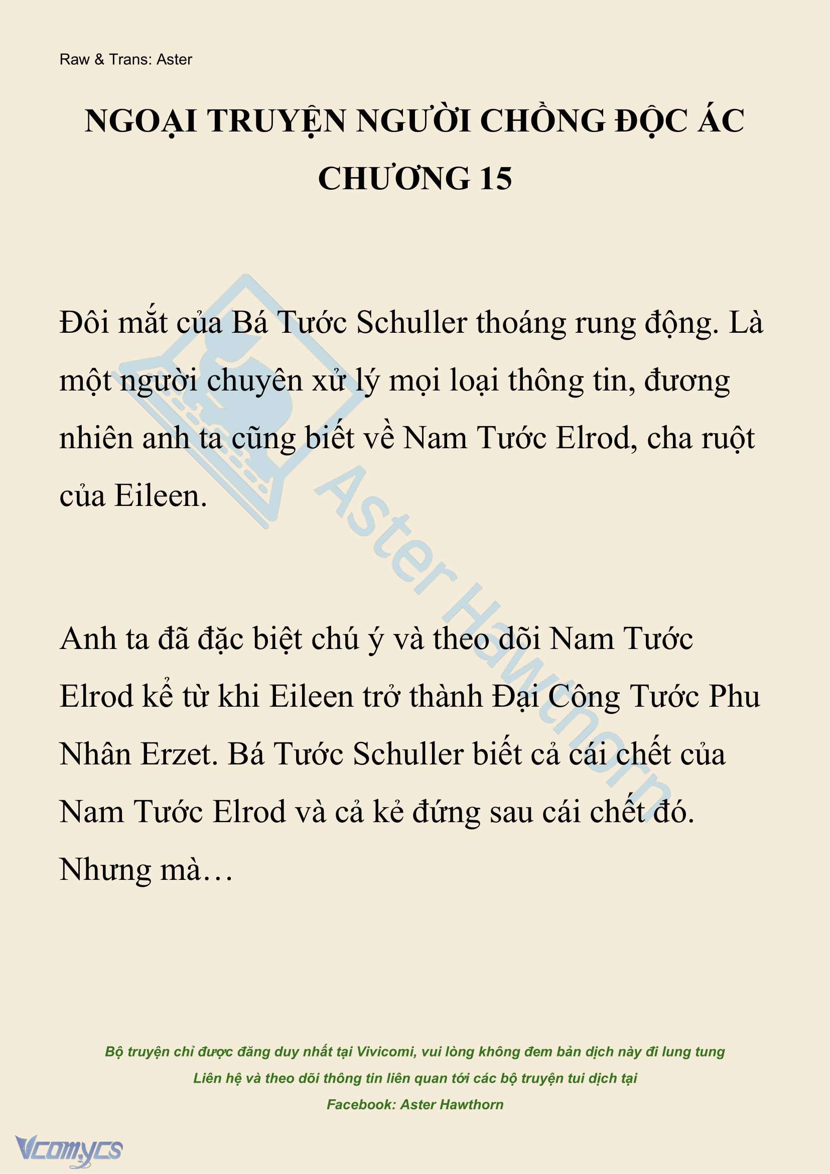 [NOVEL] Người Chồng Độc Ác Chap 244 - Trang 2
