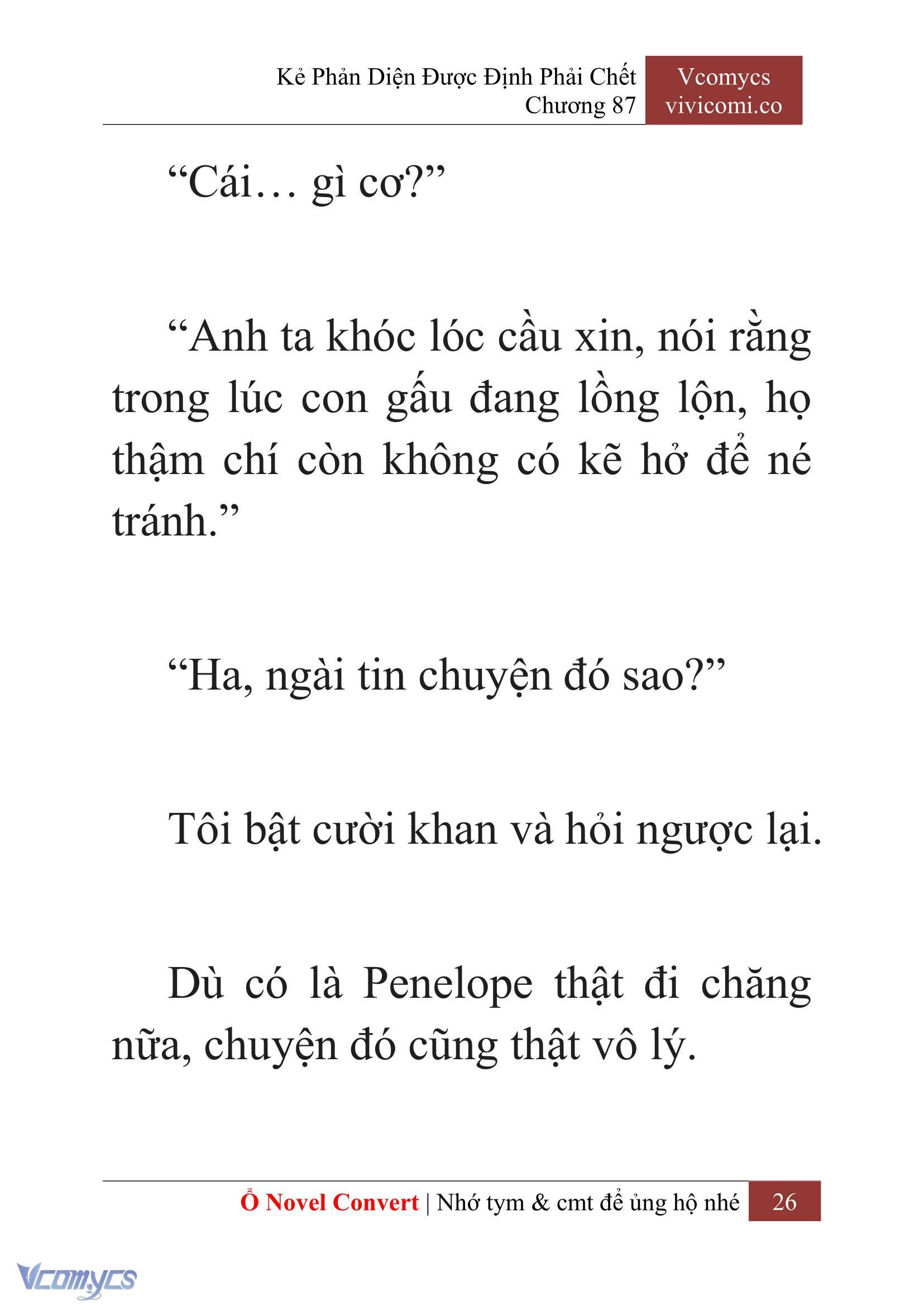 [Novel] Kẻ Phản Diện Được Định Phải Chết Chap 87 - Next Chap 88