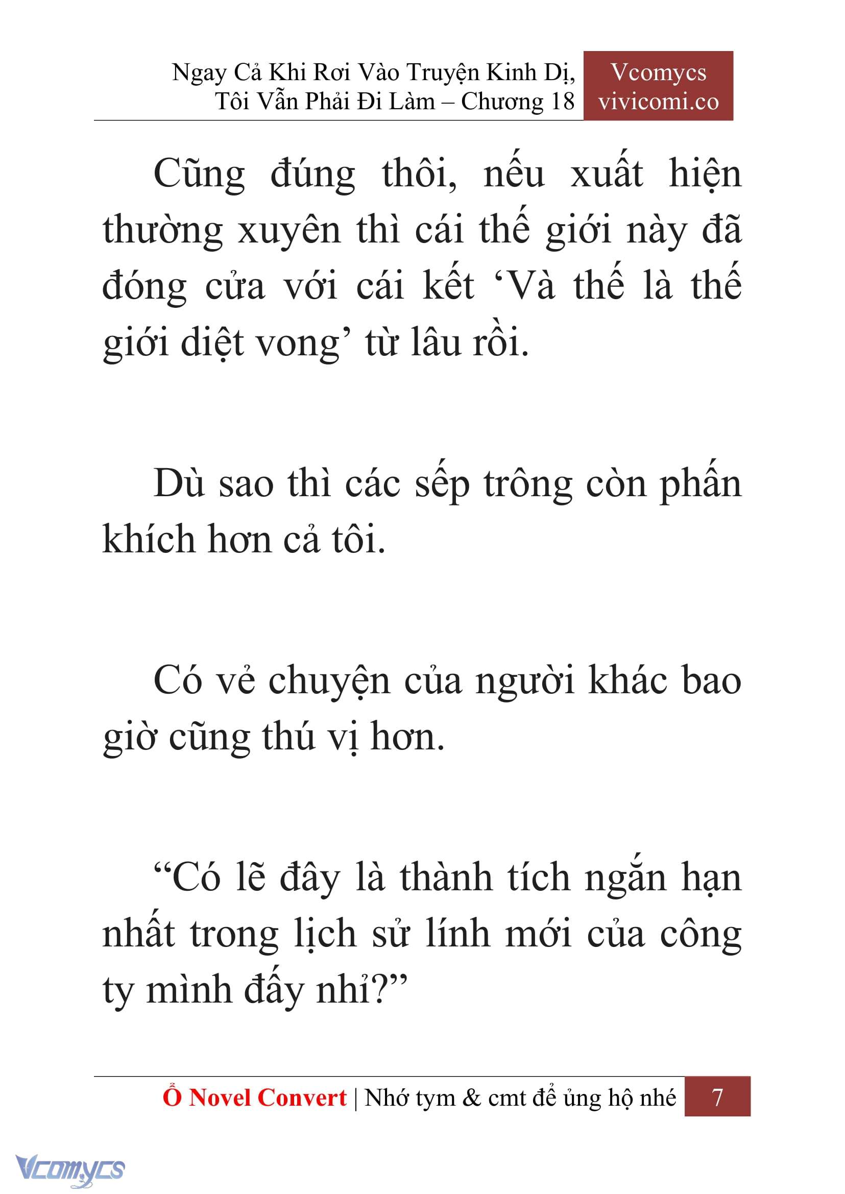 [Novel] Ngay Cả Khi Rơi Vào Truyện Kinh Dị, Tôi Vẫn Phải Đi Làm Chap 18 - Trang 2