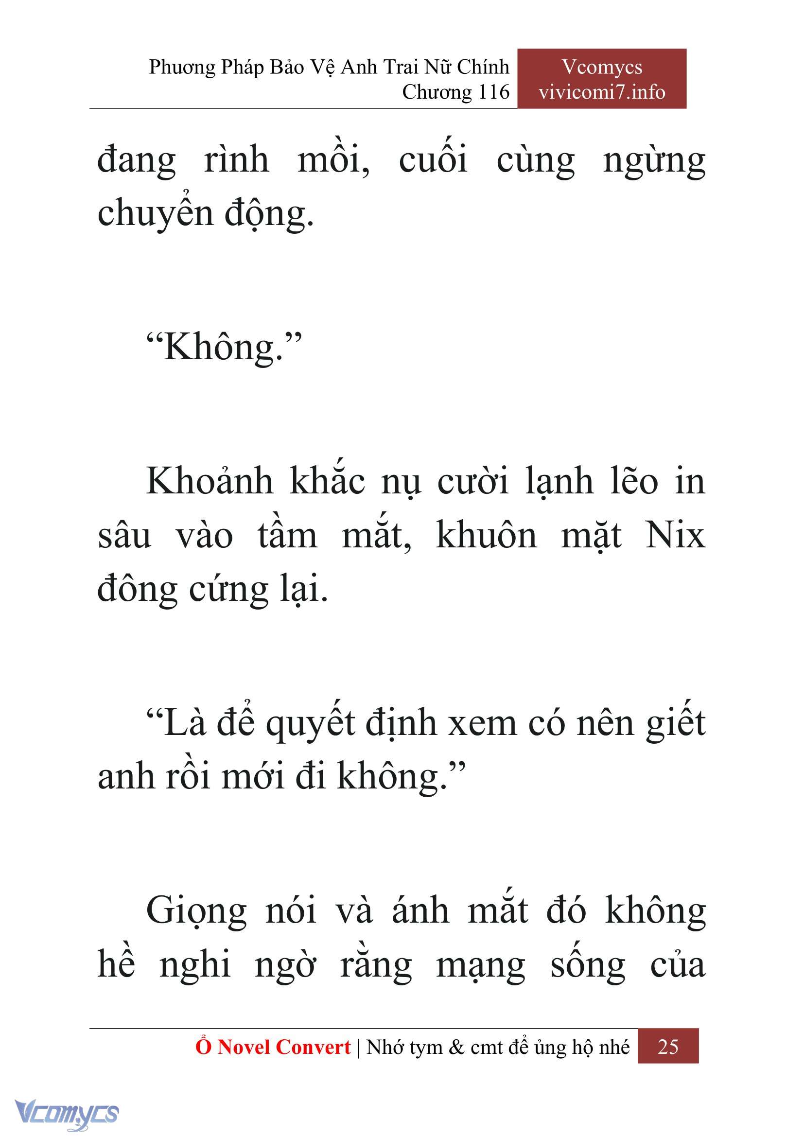[Novel] Phương Pháp Bảo Vệ Anh Trai Nữ Chính Chap 116 - Trang 2