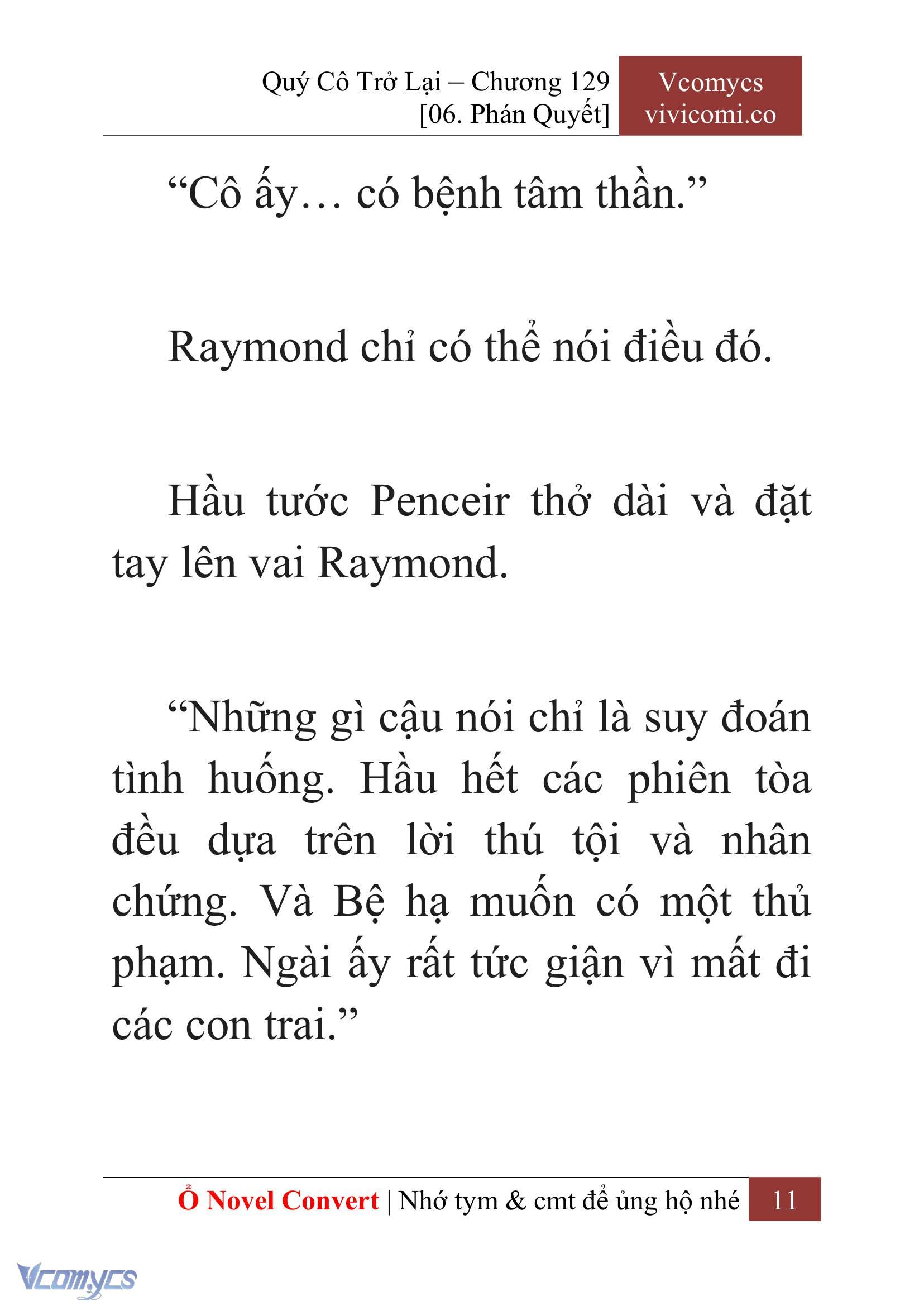 [Novel] Quý Cô Trở Lại Chap 129 - Next Chap 130